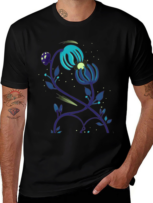 Mystical Bloom Graphic T-Shirt