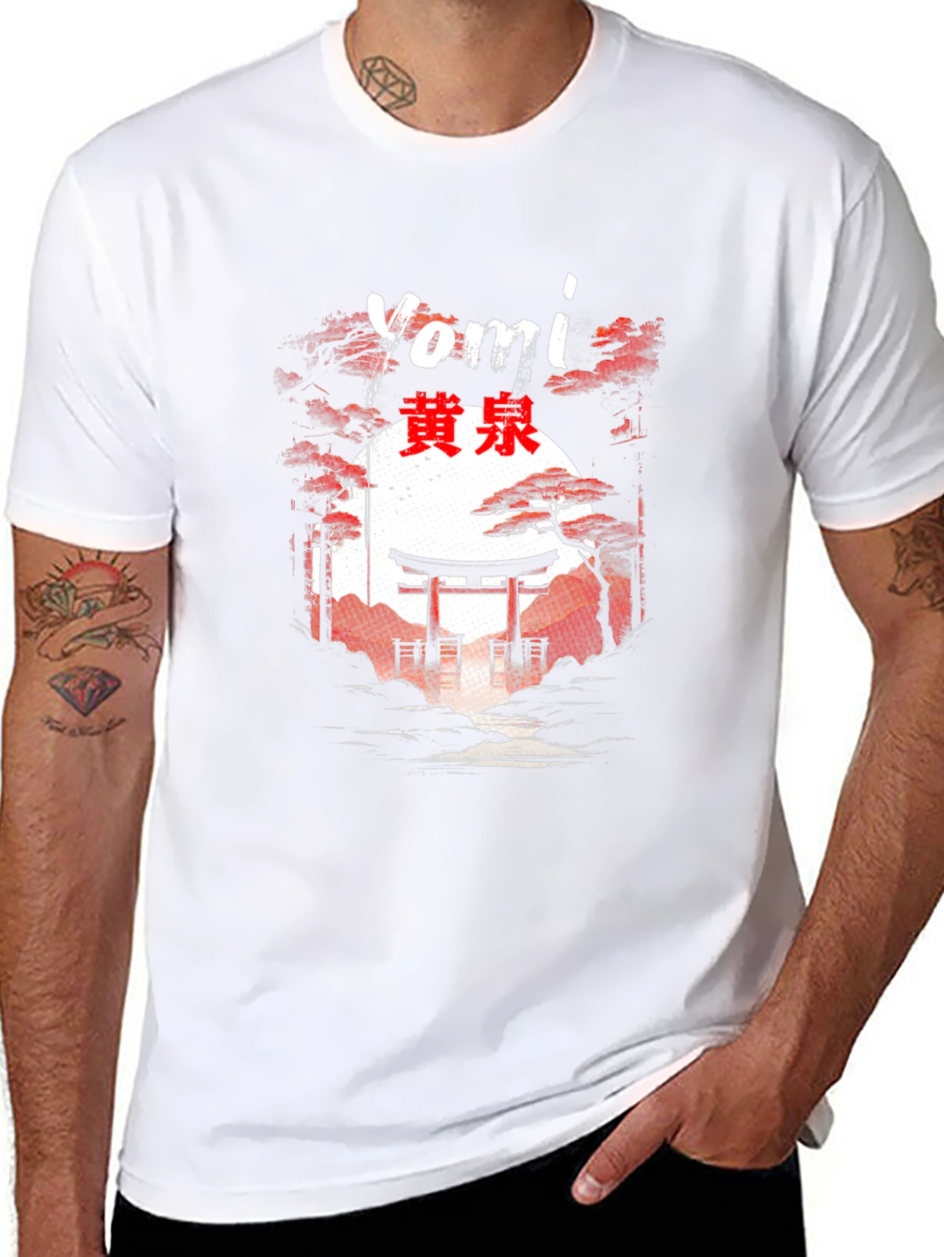 Yomi Japanese Torii Gate Graphic T-Shirt