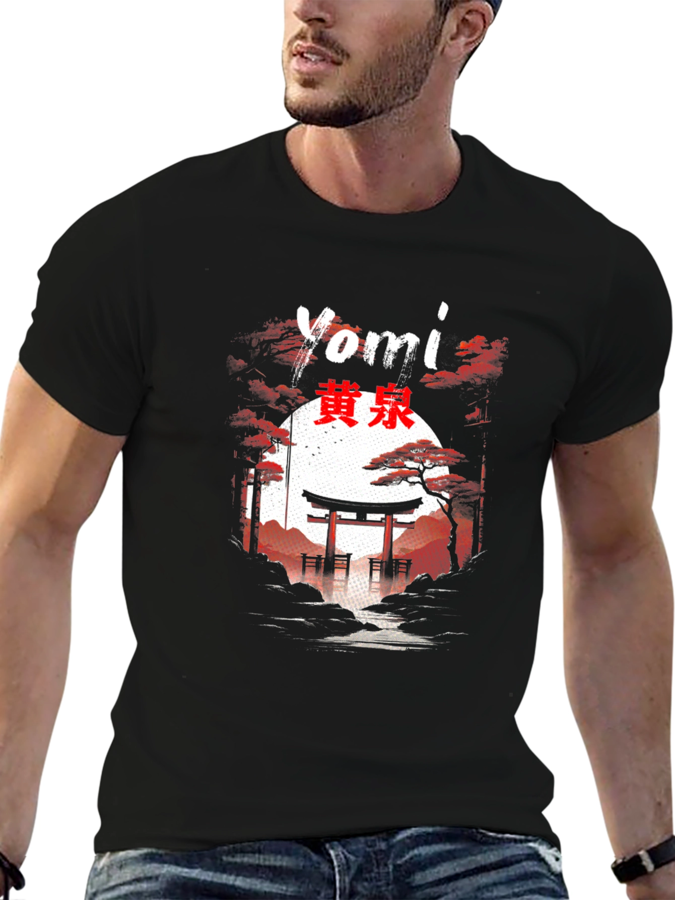 Yomi Japanese Torii Gate Graphic T-Shirt