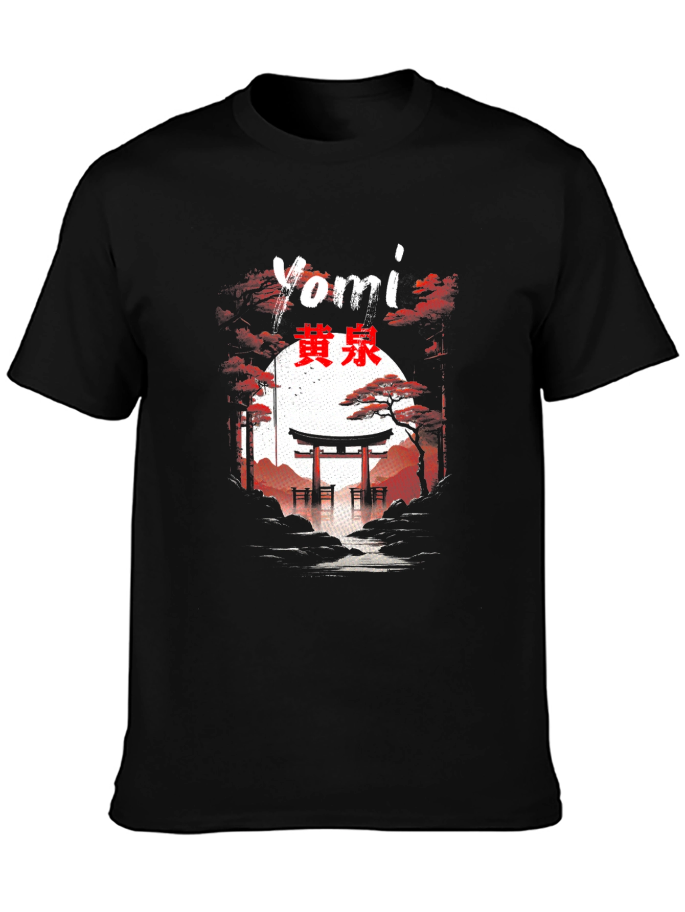 Yomi Japanese Torii Gate Graphic T-Shirt