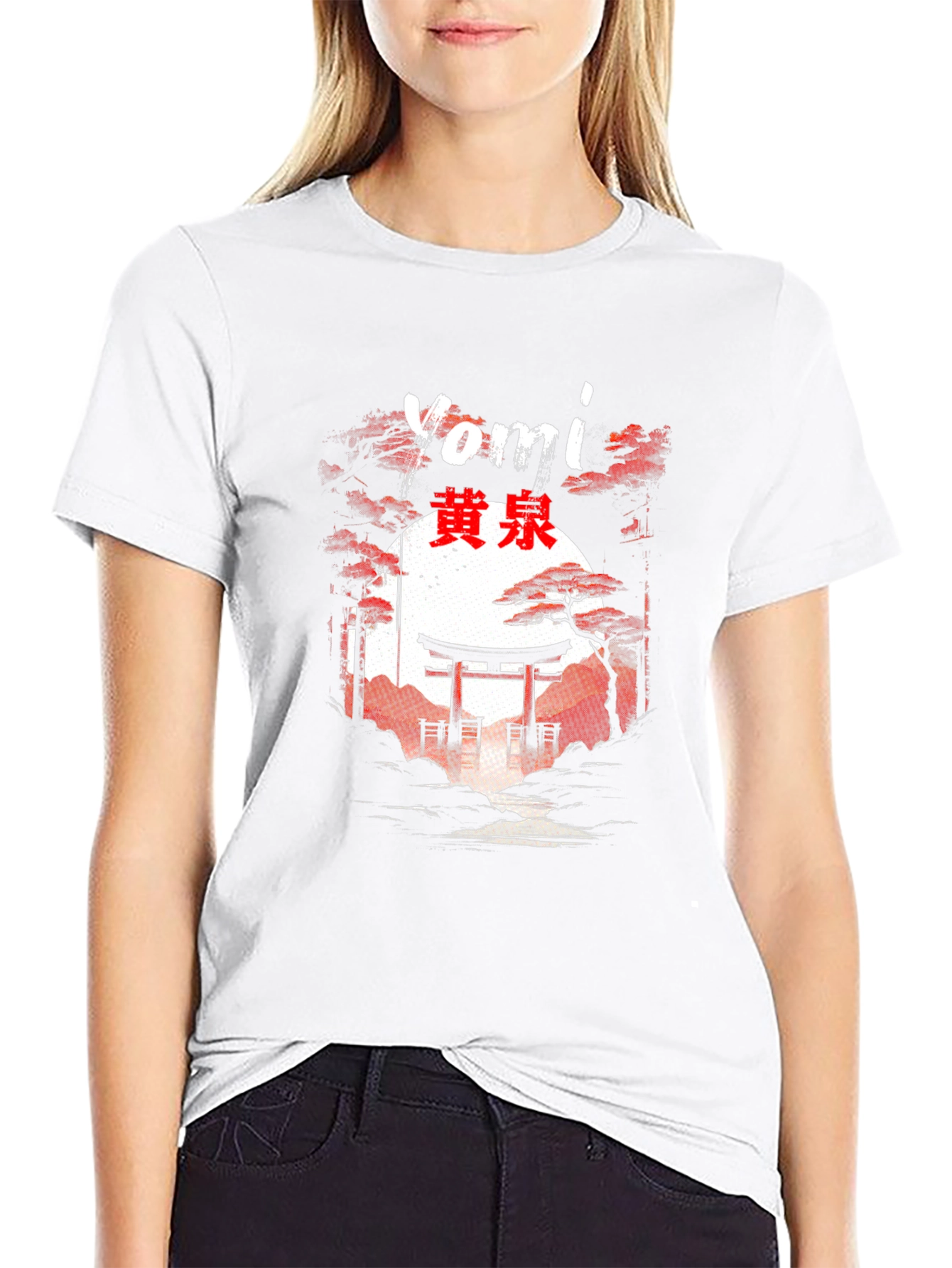 Yomi Japanese Torii Gate Graphic T-Shirt