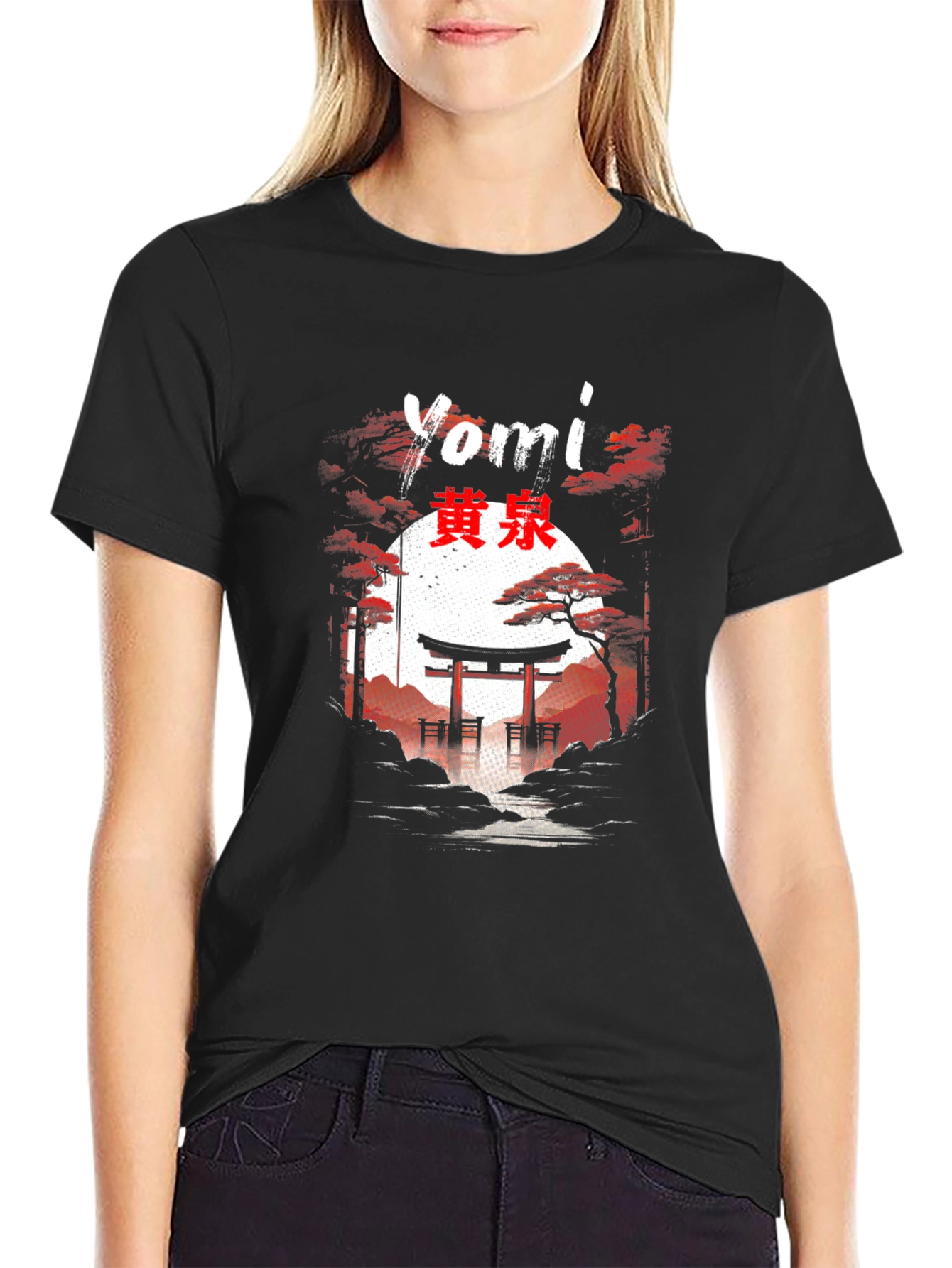 Yomi Japanese Torii Gate Graphic T-Shirt