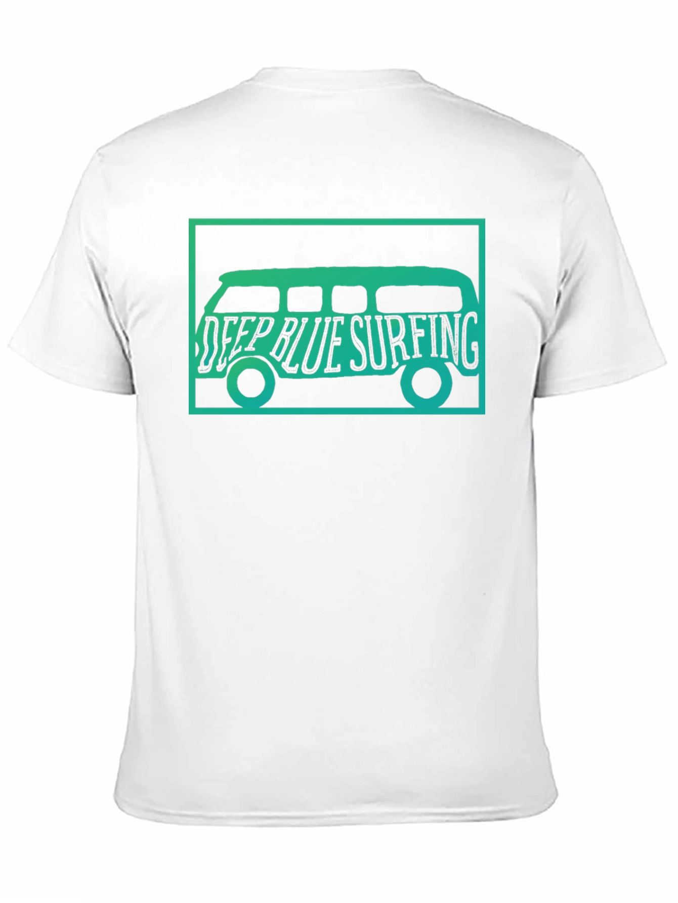 Deep Blue Surfing Van Graphic Tee - Black