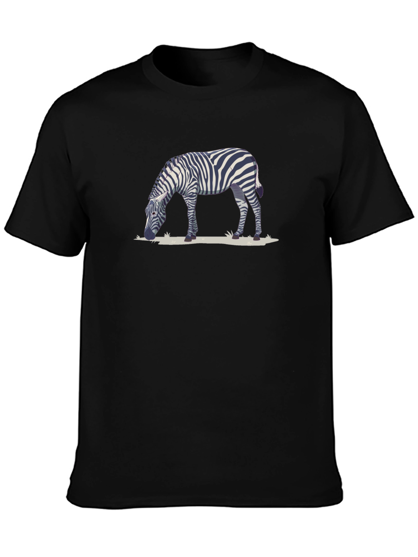Zebra Graphic Black T-Shirt