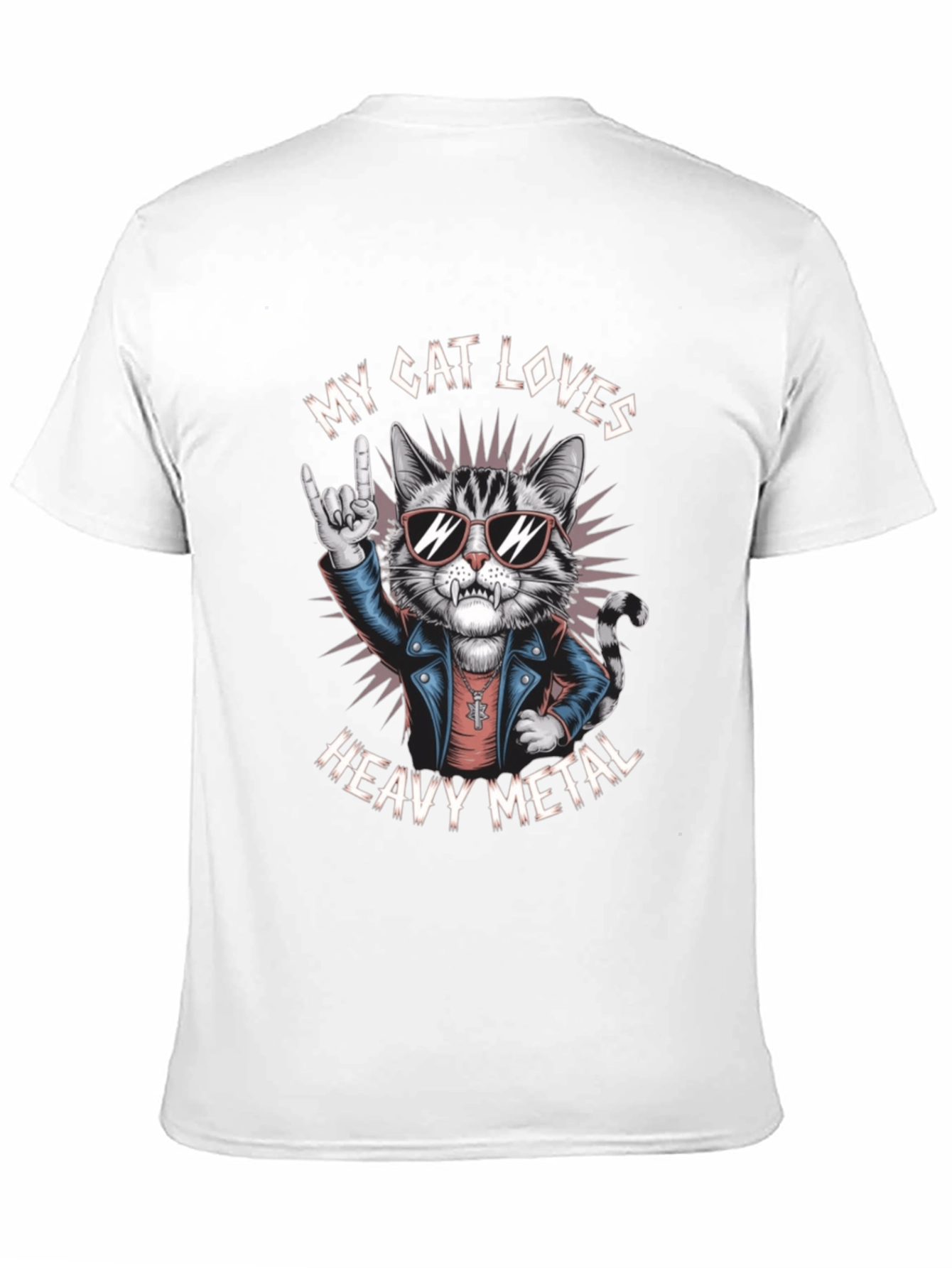 My Cat Loves Heavy Metal Graphic Tee