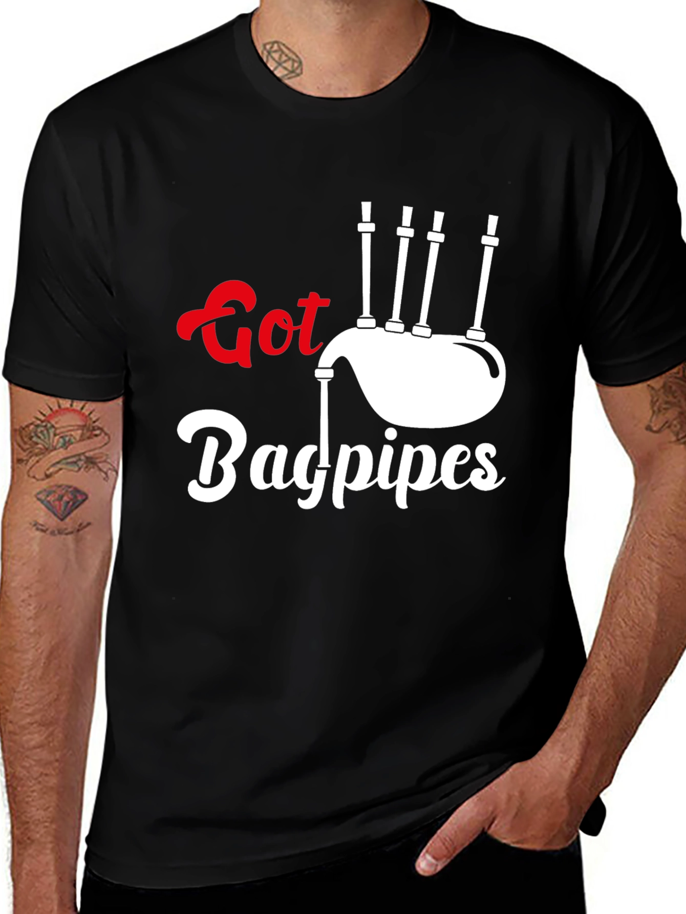 Got Bagpipes? Funny Music T-Shirt