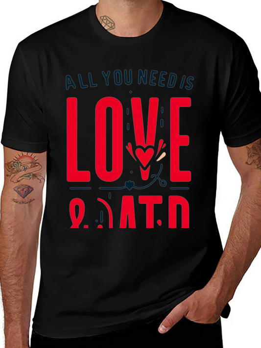 Love and Data Graphic Tee - Black Casual Shirt