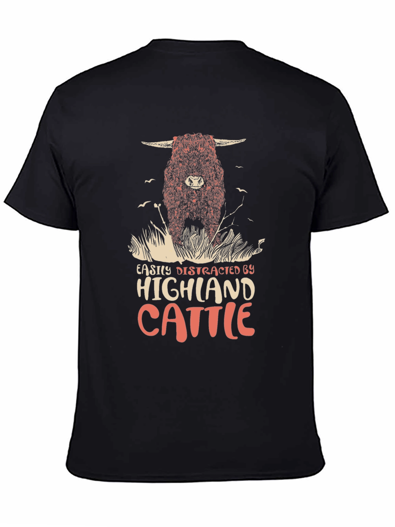 Highland Cattle T-Shirt - Distracted By Cows