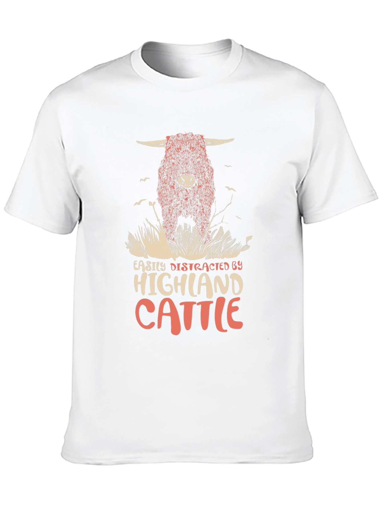 Highland Cattle T-Shirt - Distracted By Cows