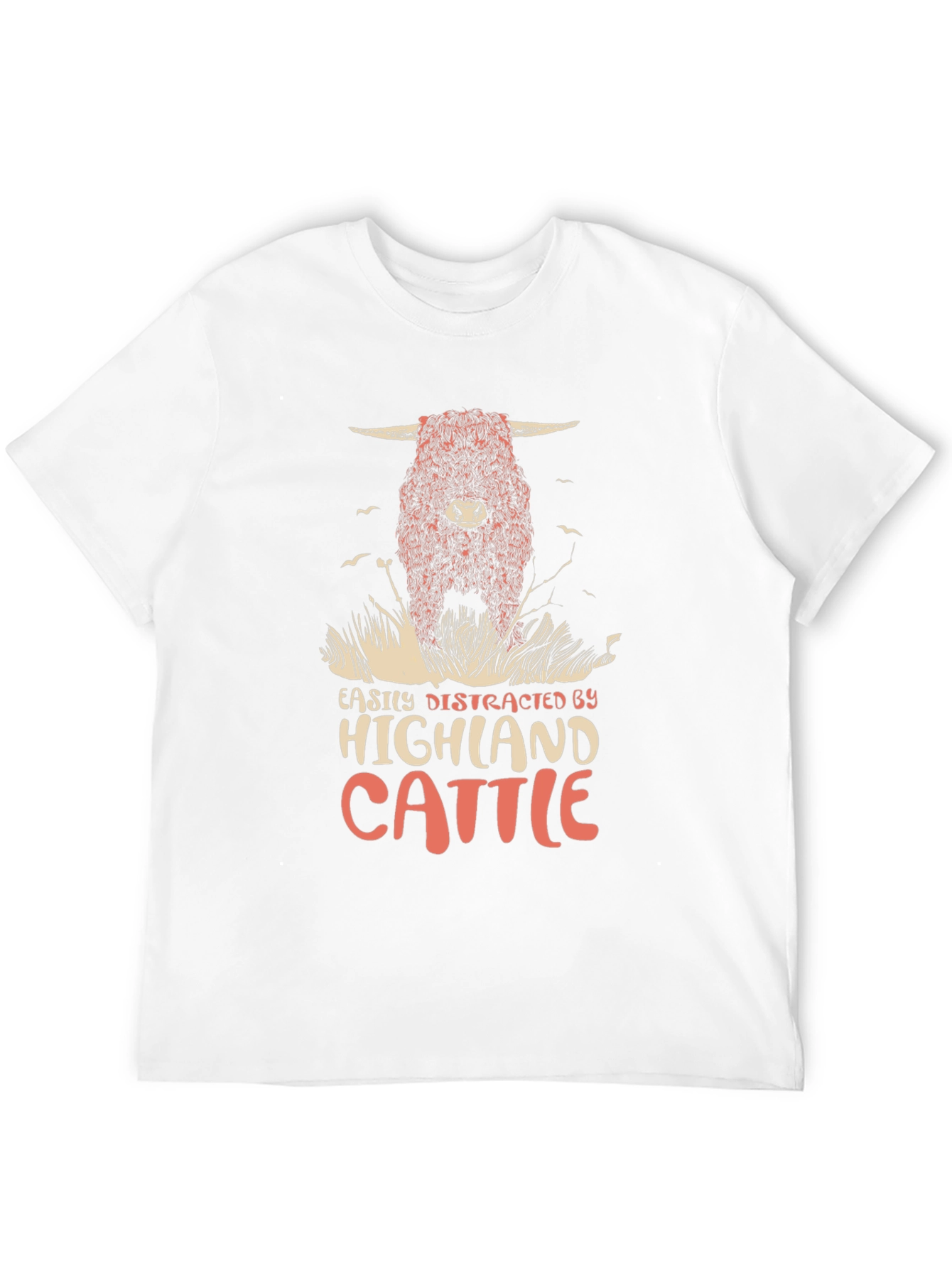 Highland Cattle T-Shirt - Distracted By Cows