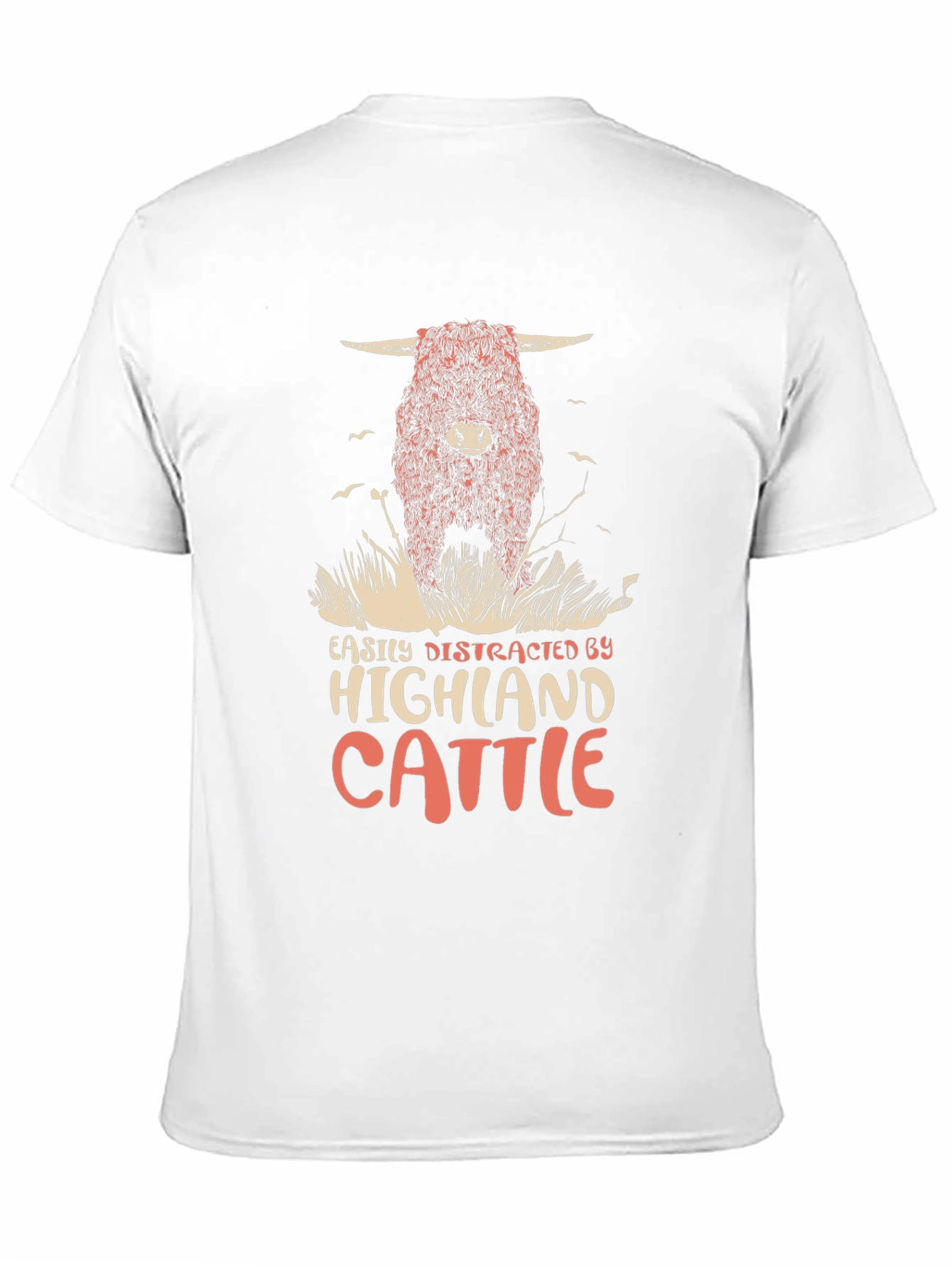 Highland Cattle T-Shirt - Distracted By Cows
