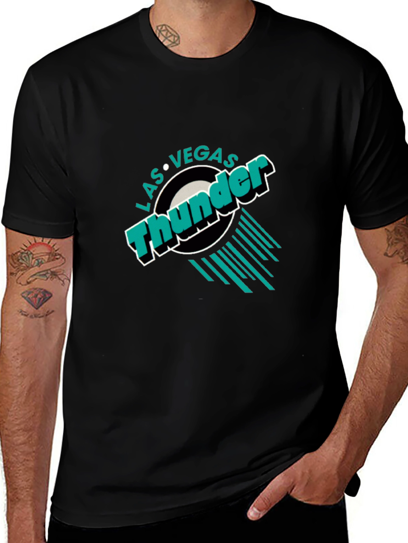 Las Vegas Thunder T-Shirt - Retro Design
