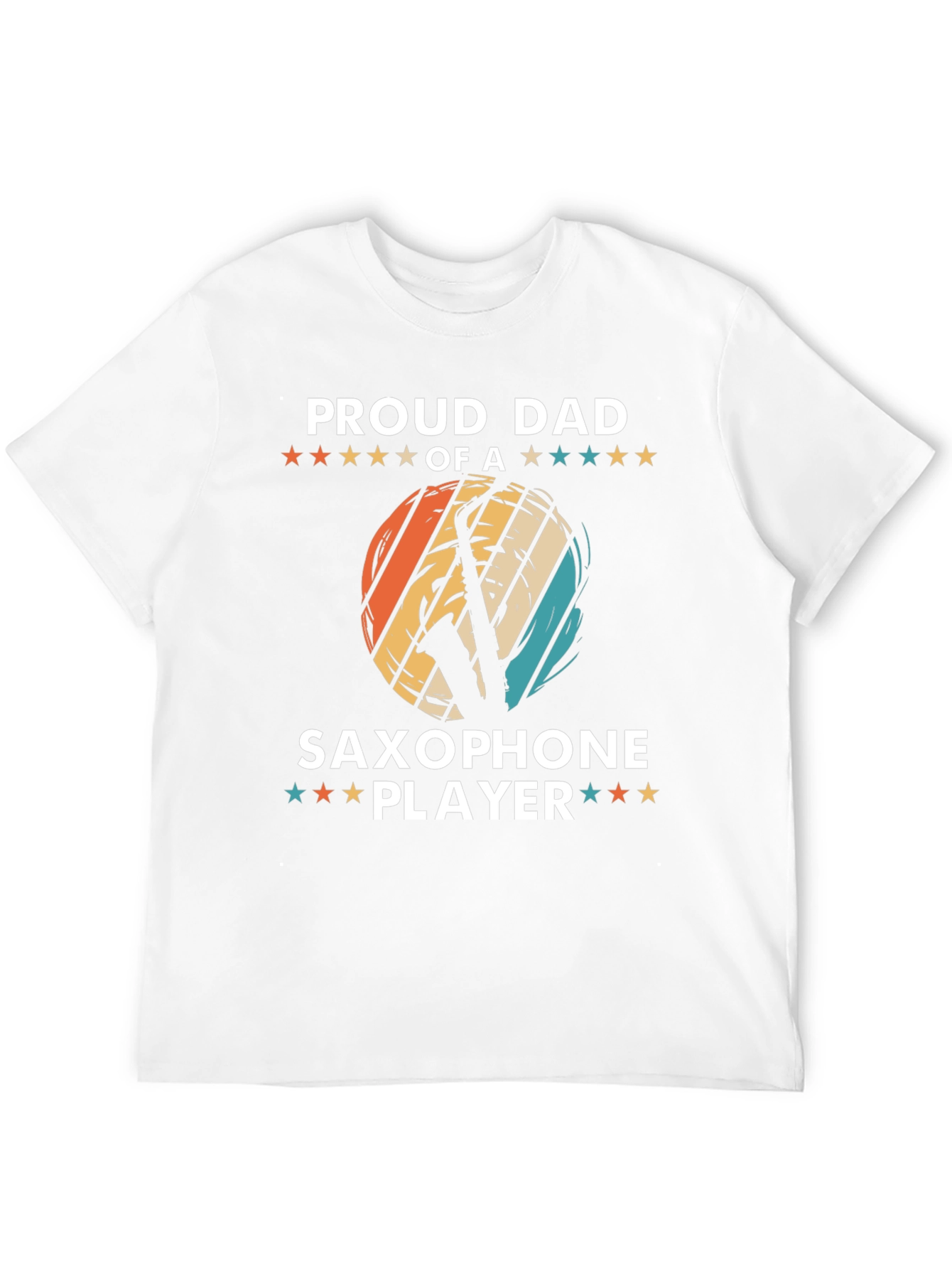 Proud Dad Saxophone Player Graphic Tee
