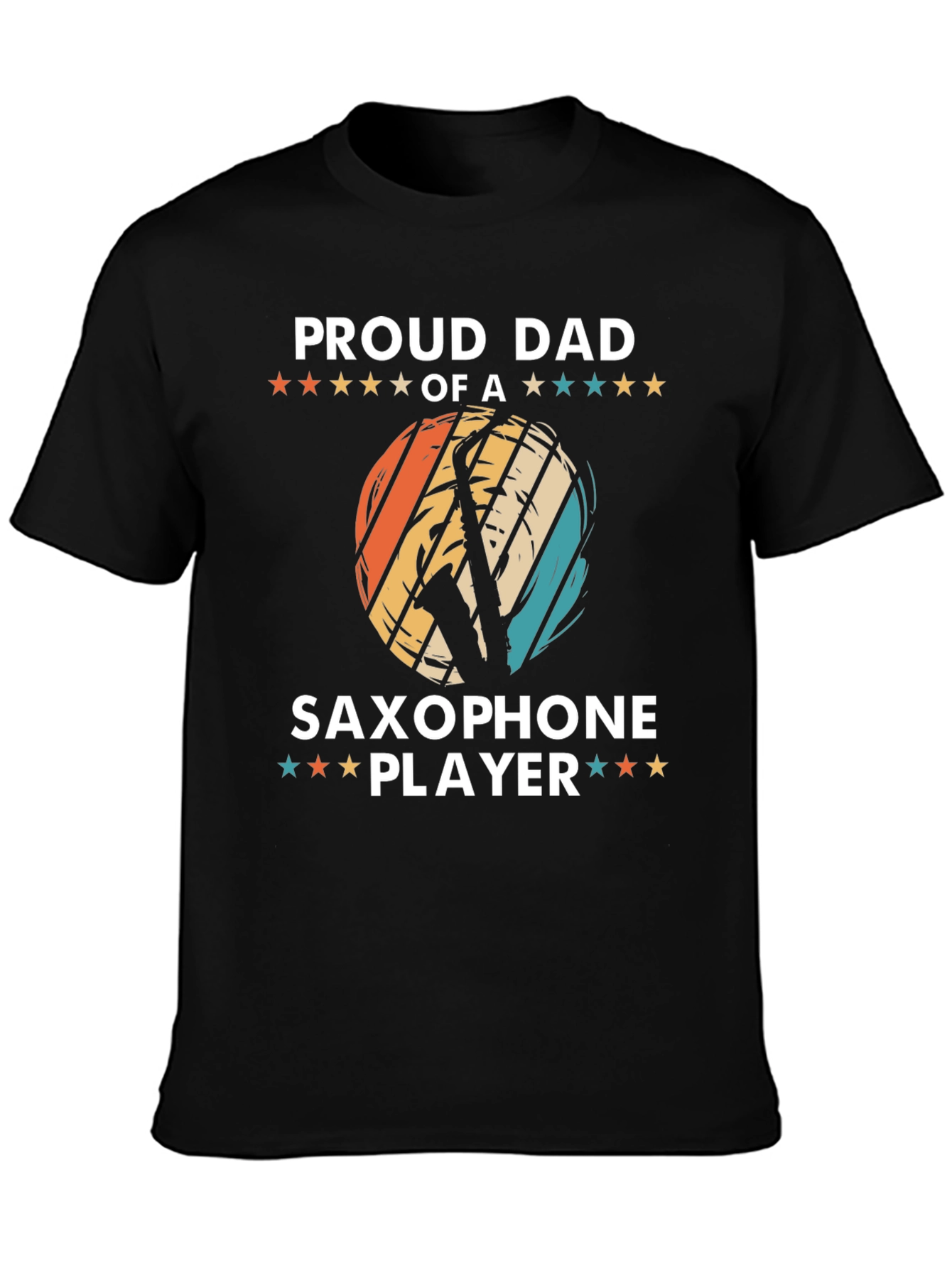 Proud Dad Saxophone Player Graphic Tee