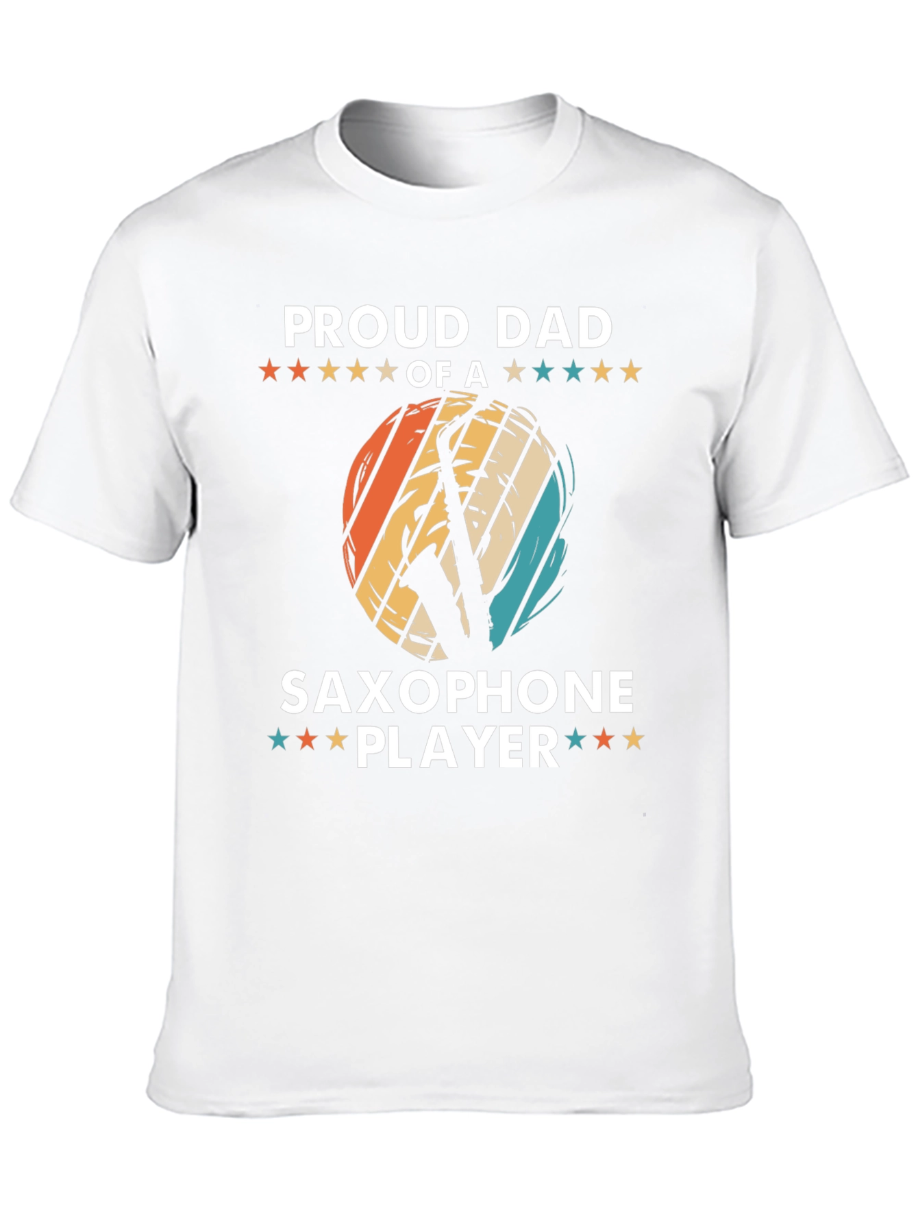 Proud Dad Saxophone Player Graphic Tee