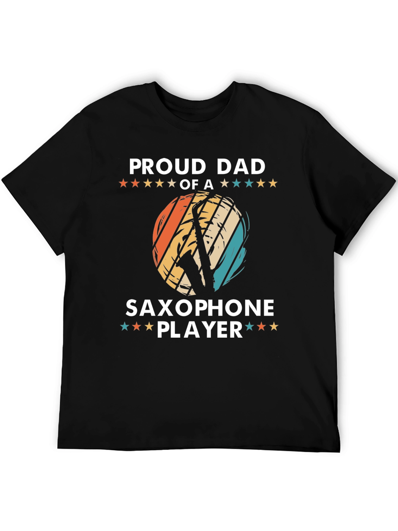 Proud Dad Saxophone Player Graphic Tee