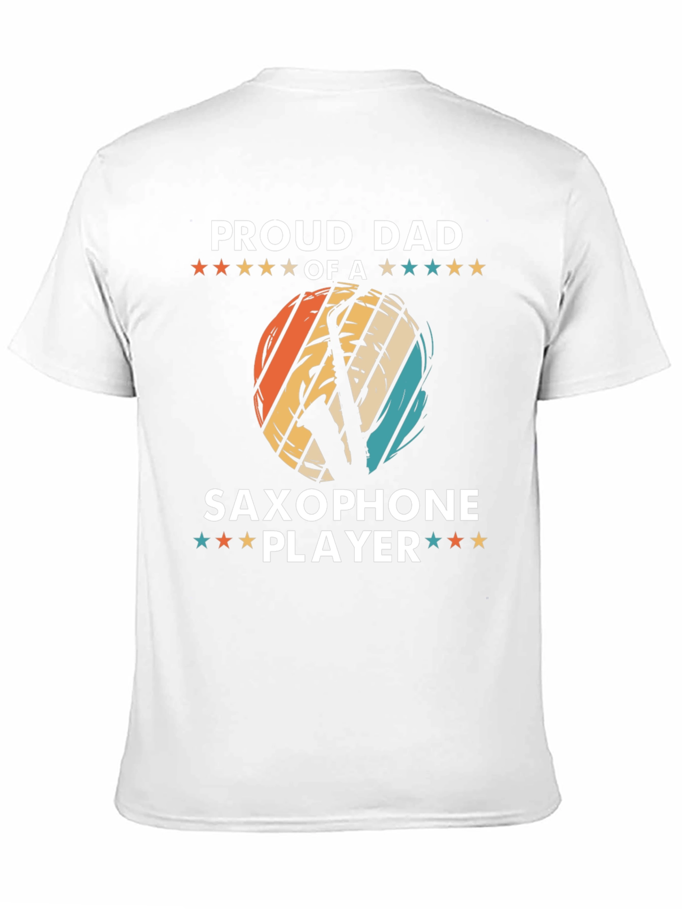 Proud Dad Saxophone Player Graphic Tee