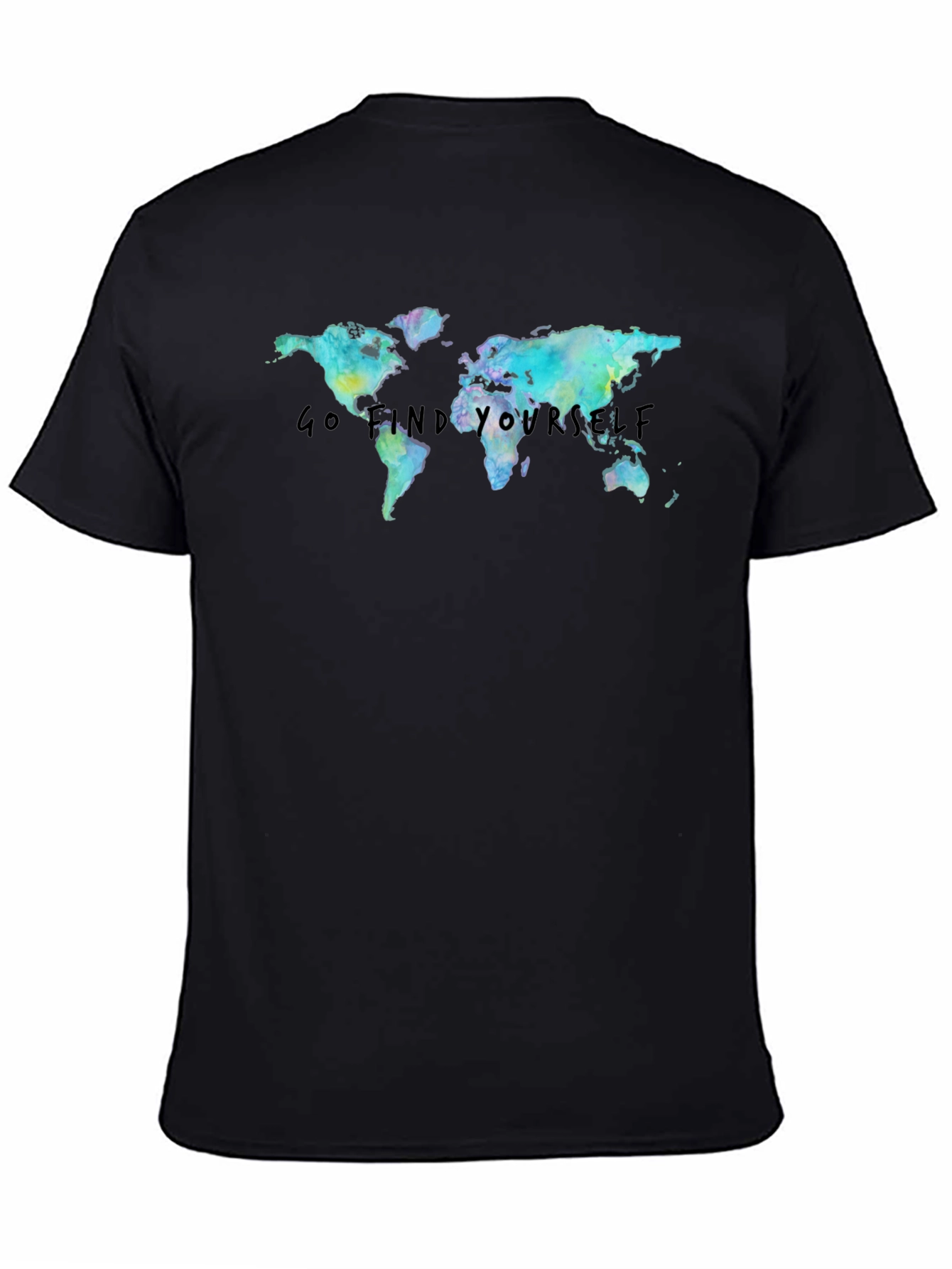 Go Find Yourself World Map T-Shirt