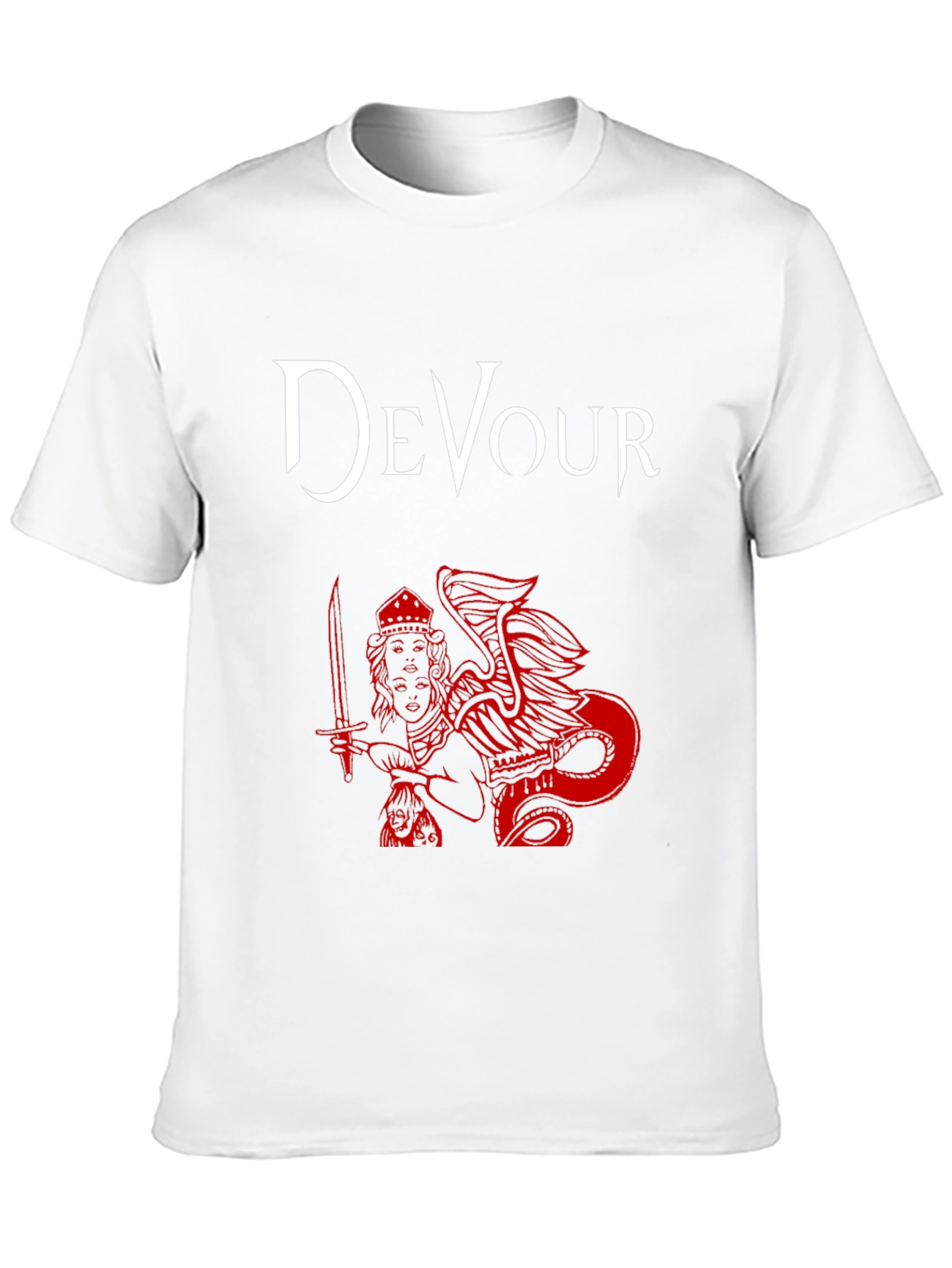 Devour Graphic Print Black T-Shirt