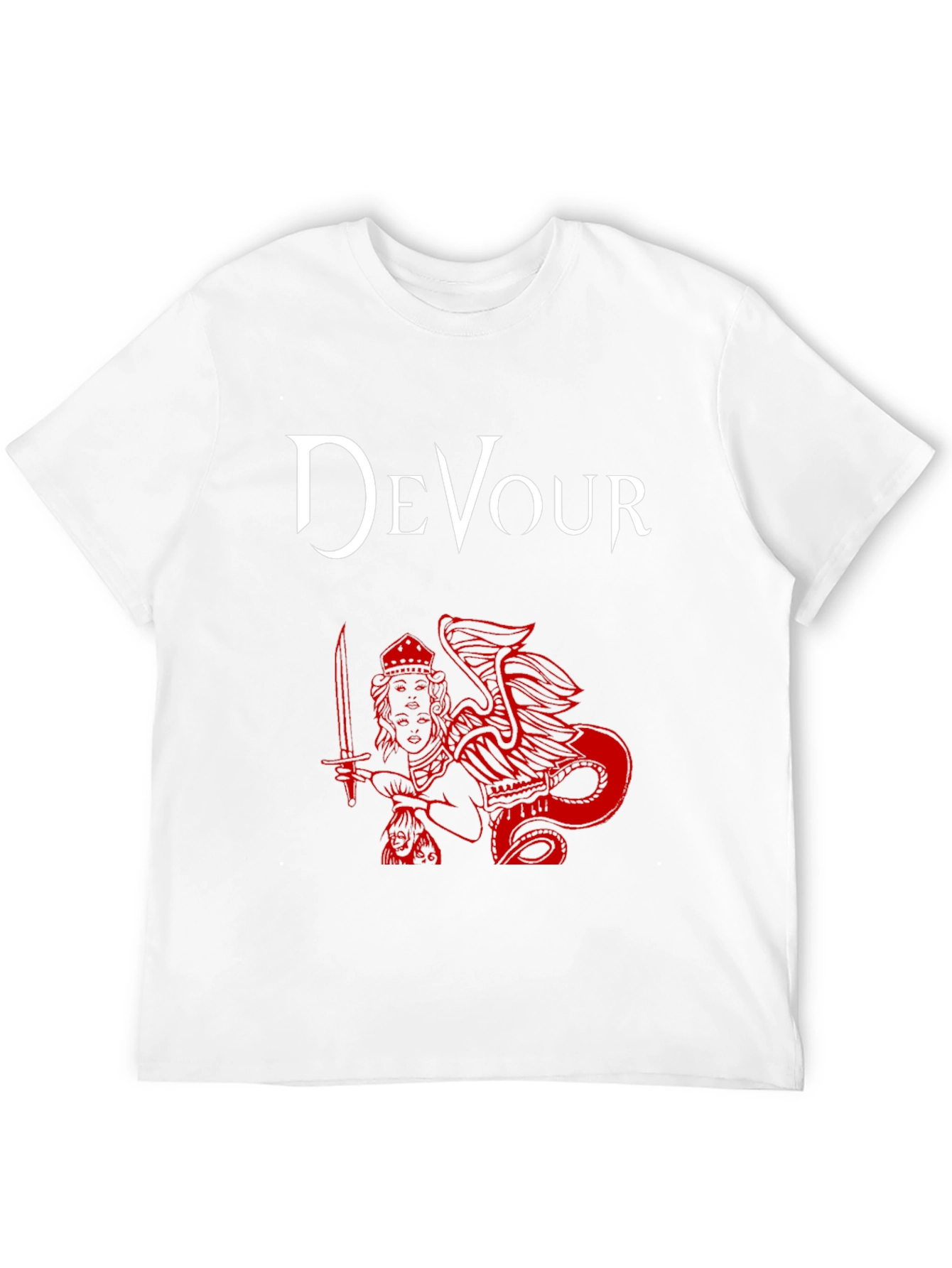 Devour Graphic Print Black T-Shirt
