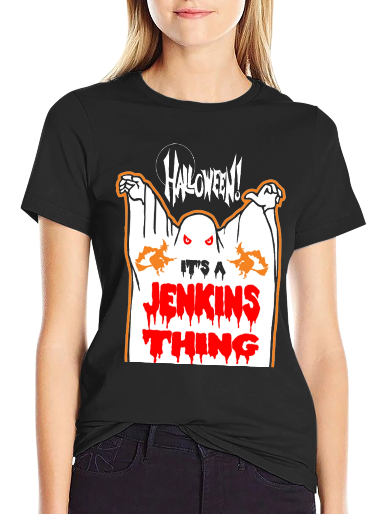 Halloween Jenkins Thing Graphic Tee