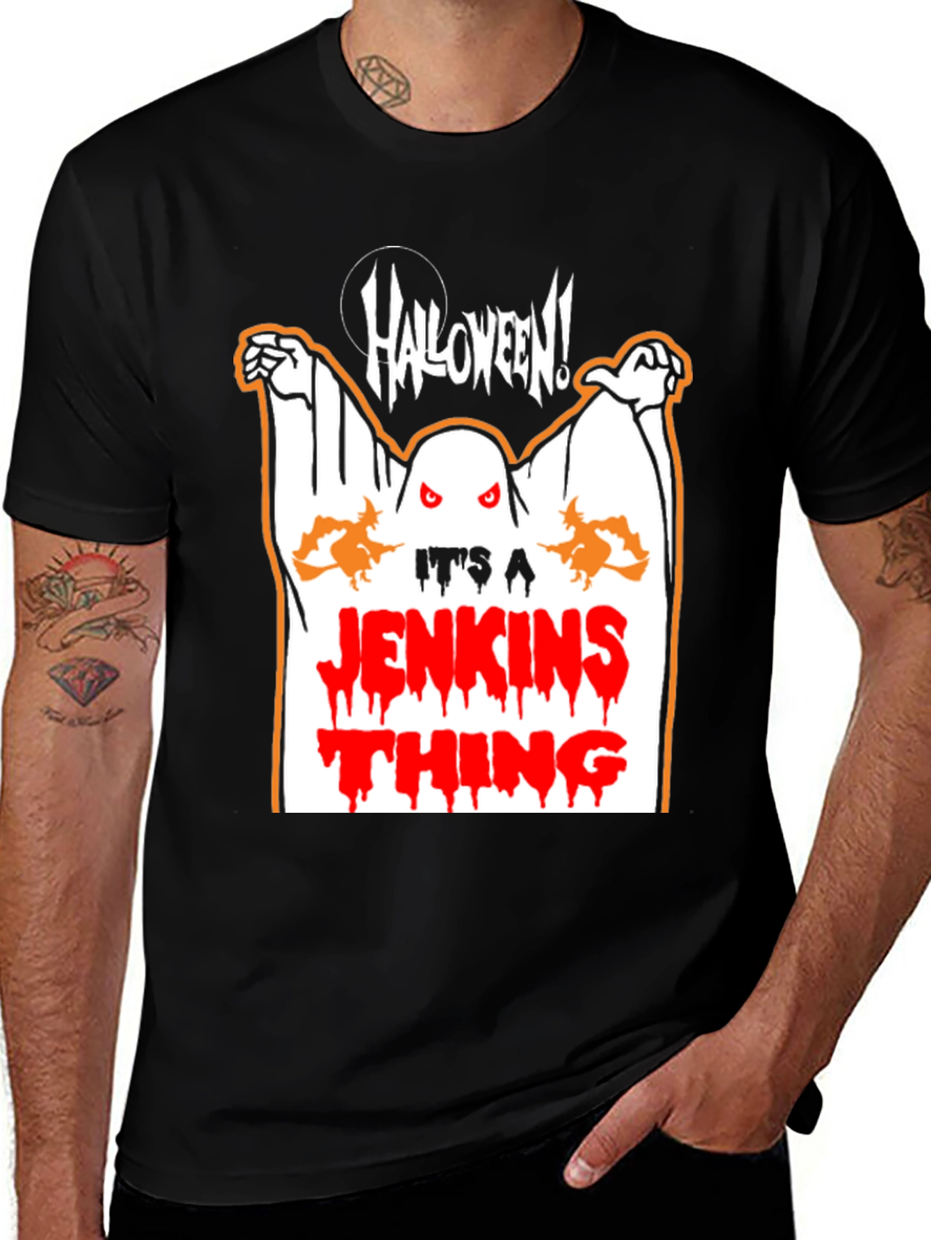 Halloween Jenkins Thing Graphic Tee