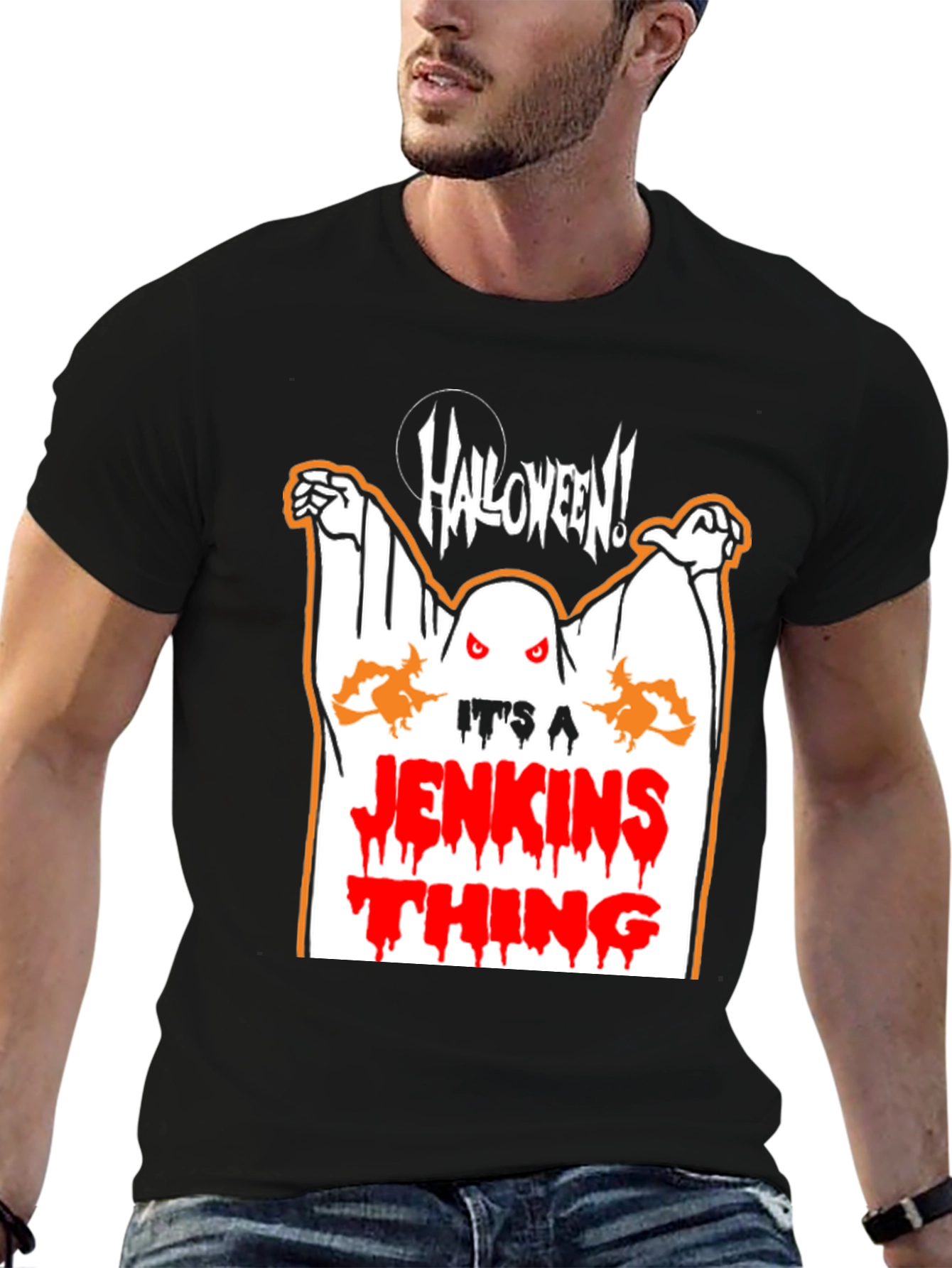 Halloween Jenkins Thing Graphic Tee