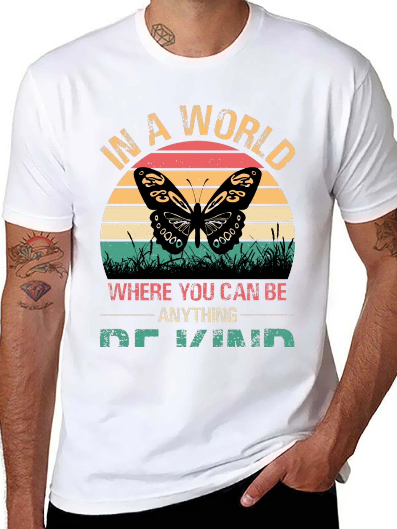 Be Kind Butterfly Graphic T-Shirt