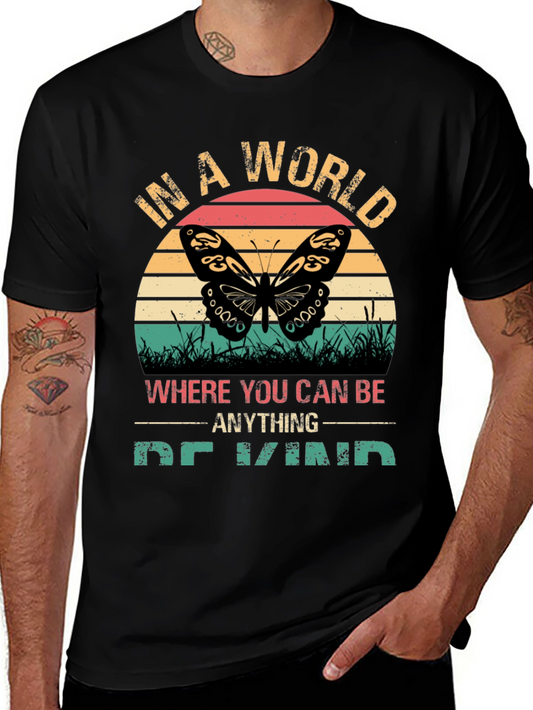 Be Kind Butterfly Graphic T-Shirt