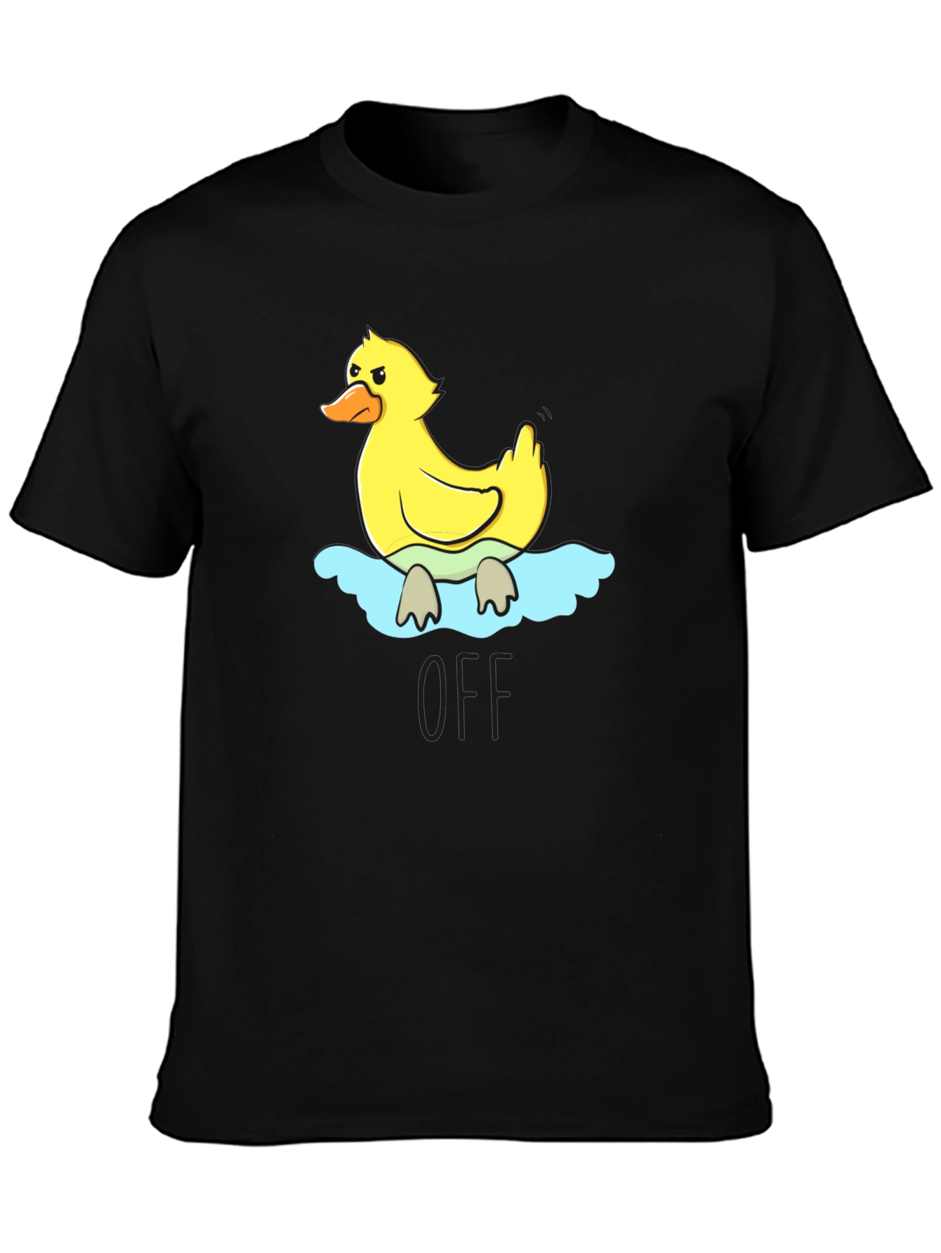 Duck Graphic Black T-Shirt