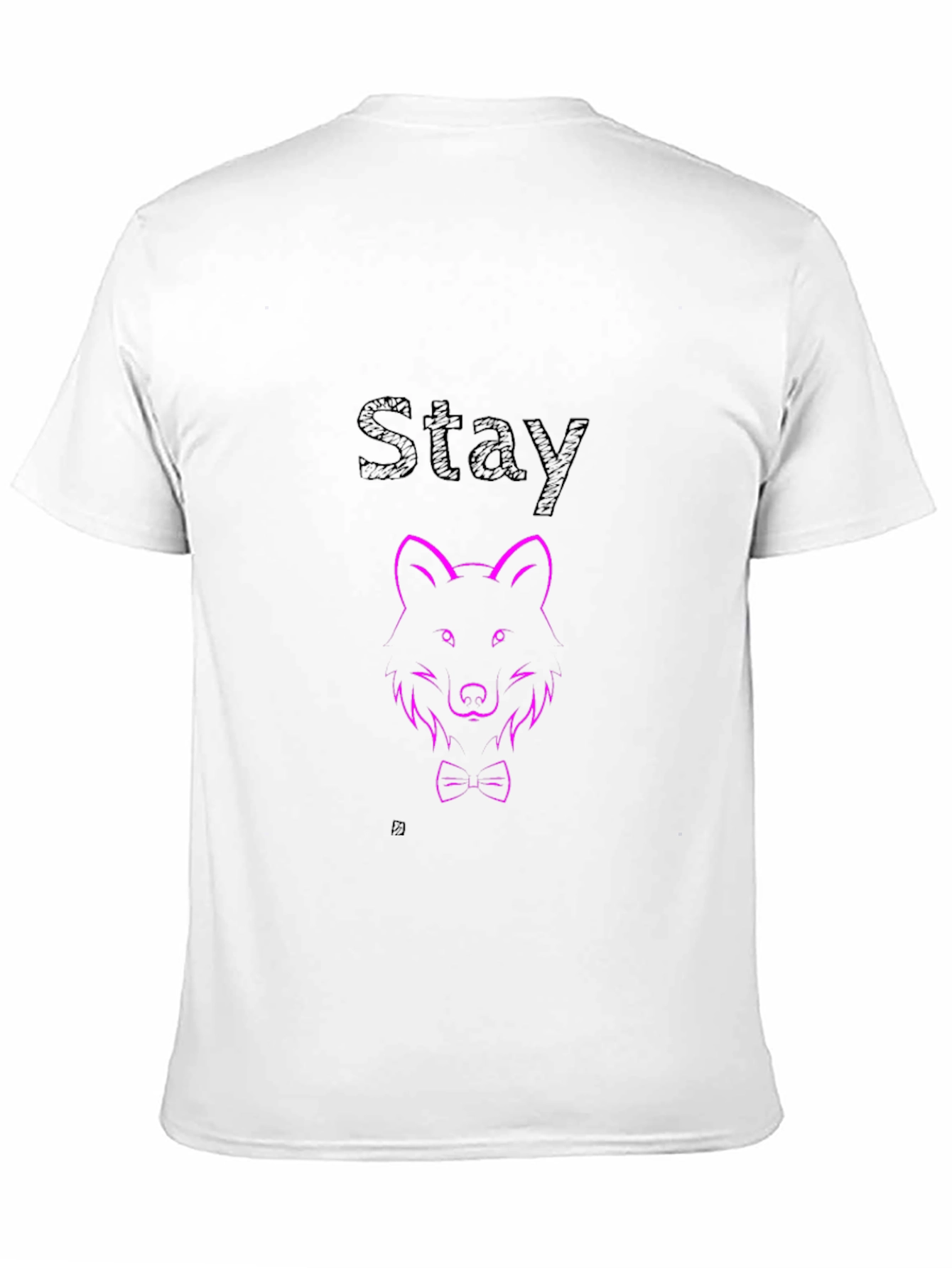 Mens Black Wolf Graphic Tee - Stay Stylish