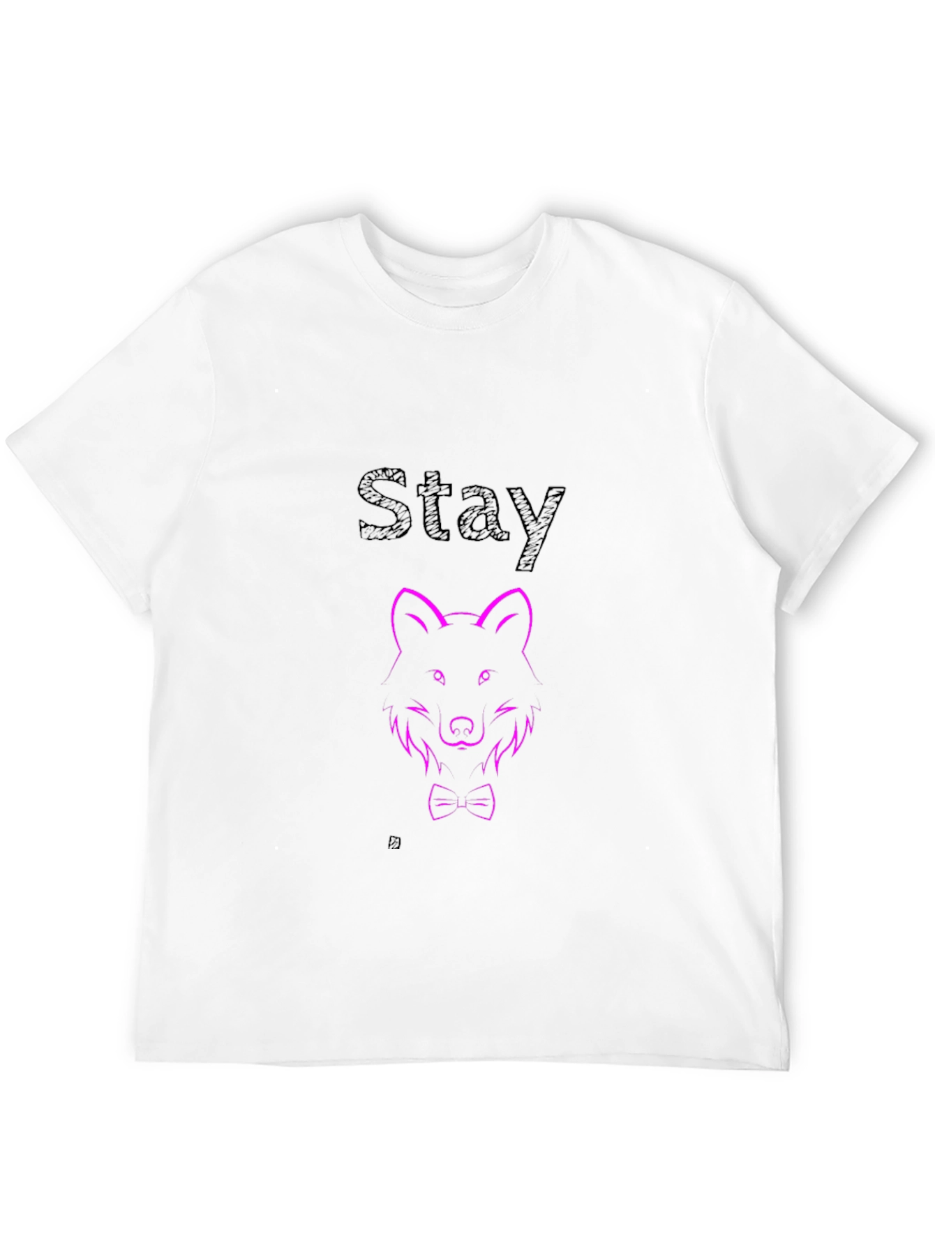 Mens Black Wolf Graphic Tee - Stay Stylish