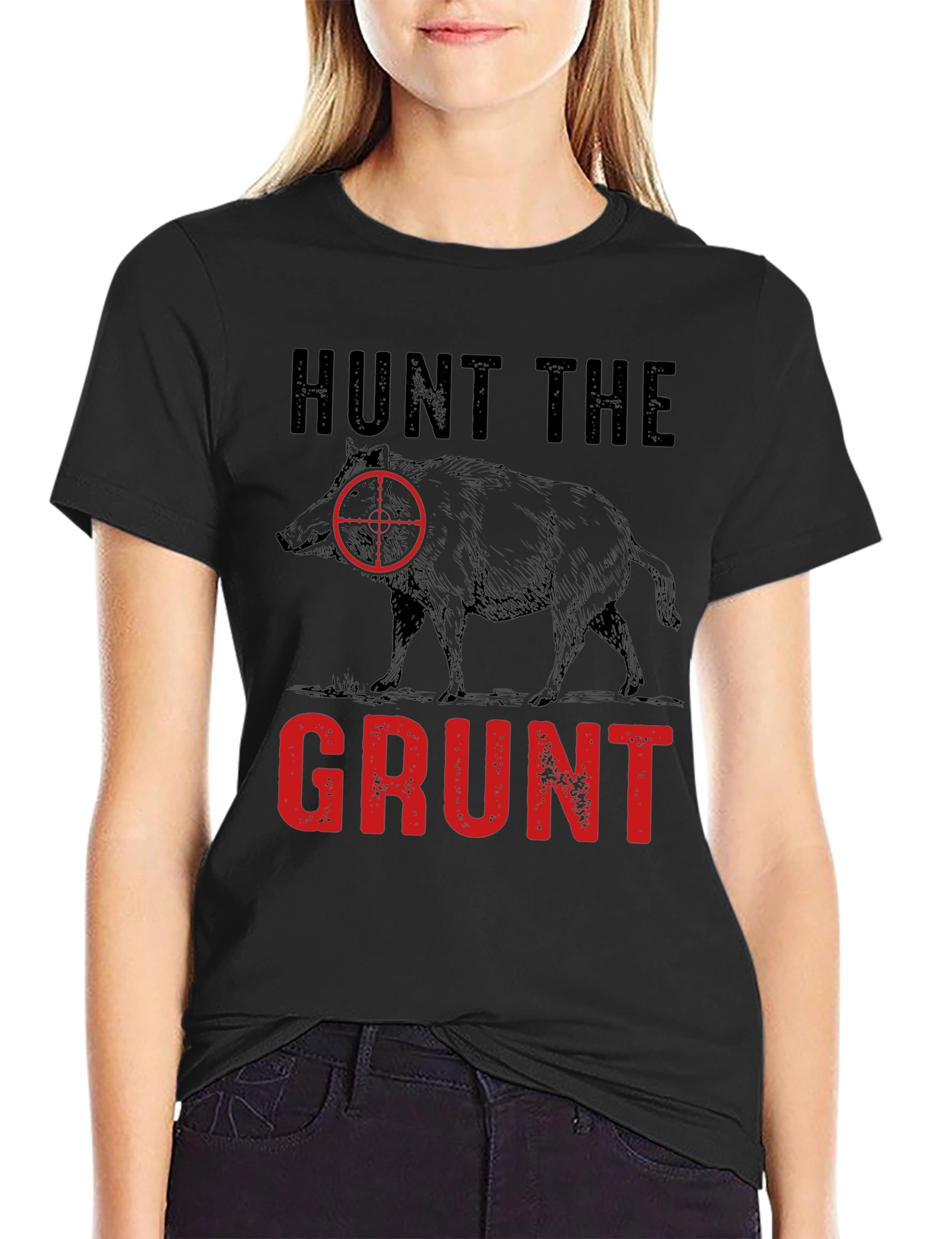Hunt the Grunt T-Shirt - Hog Hunting Tee