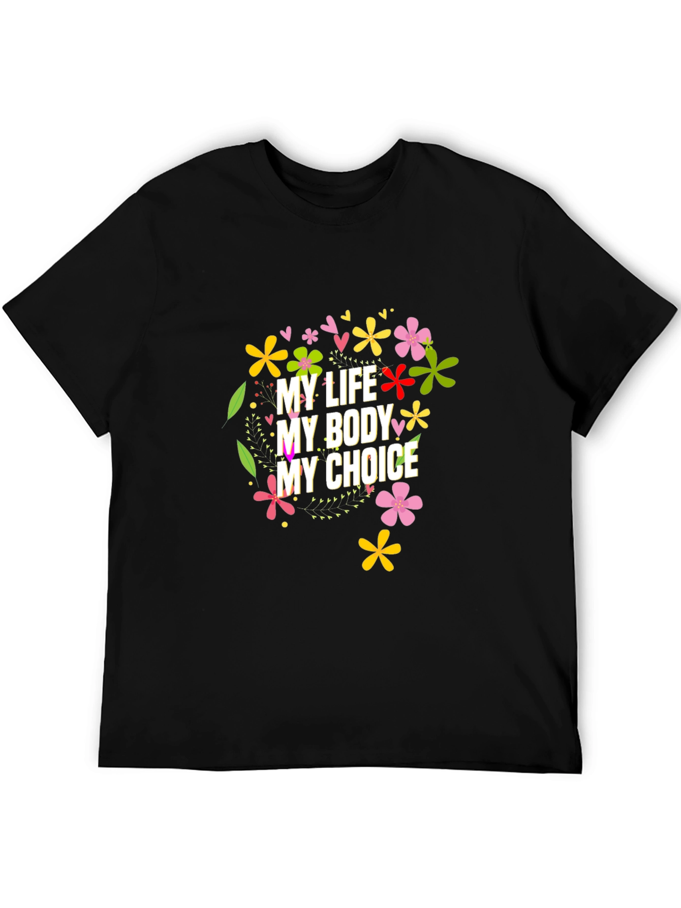 My Body My Choice Floral Tee