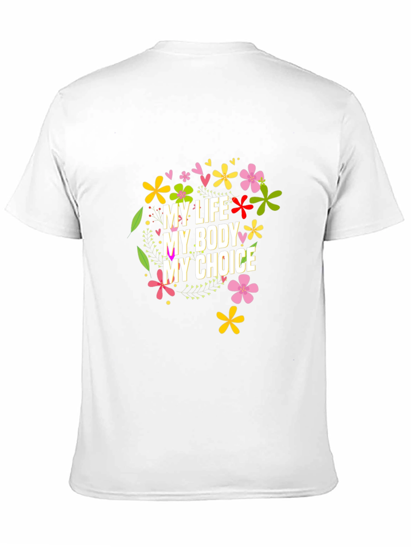 My Body My Choice Floral Tee