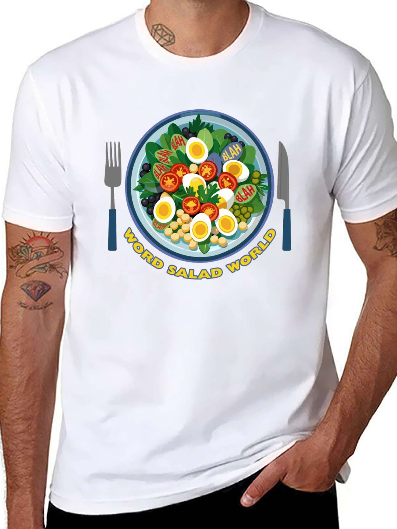 Word Salad World Graphic T-Shirt