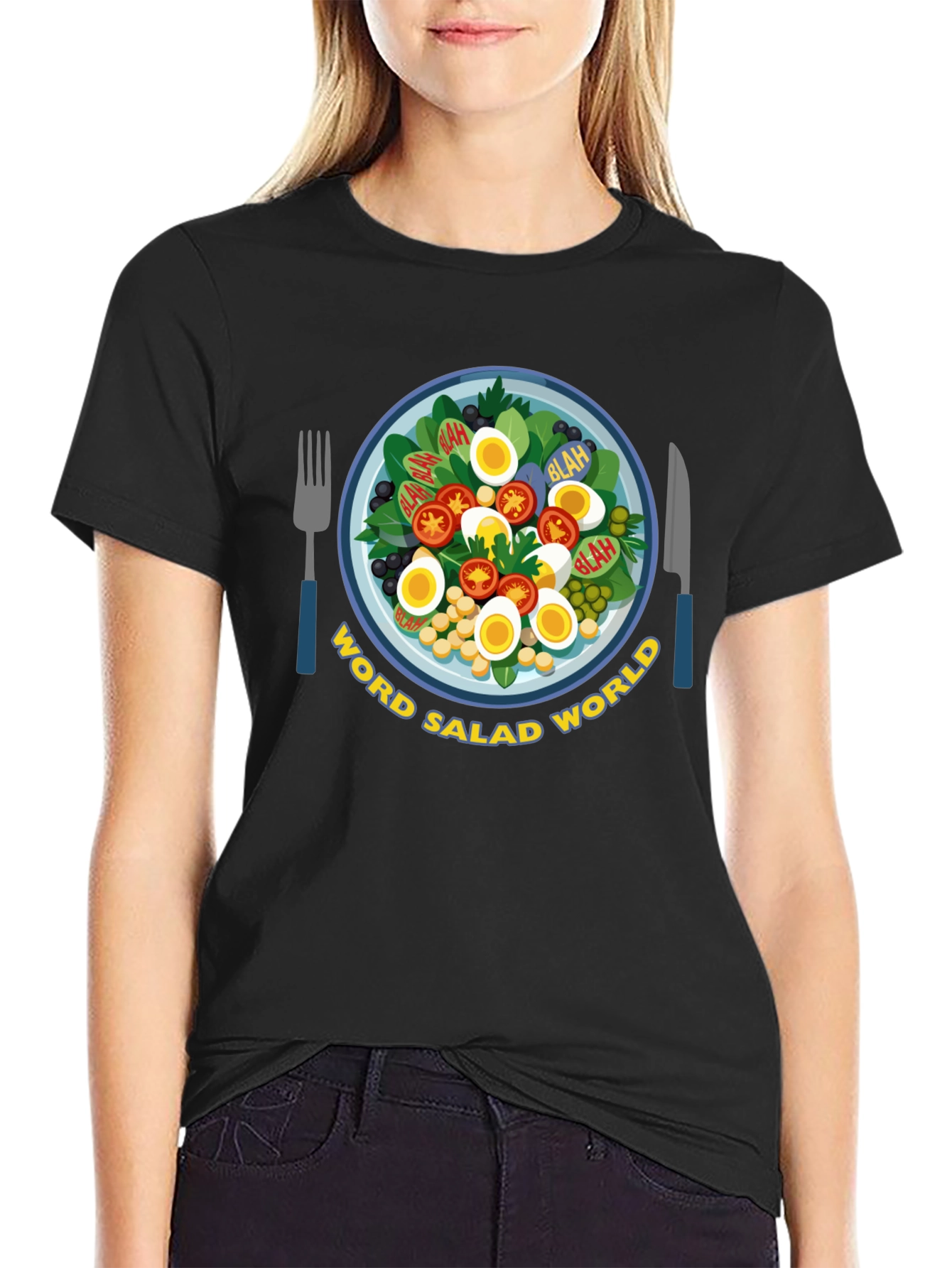 Word Salad World Graphic T-Shirt