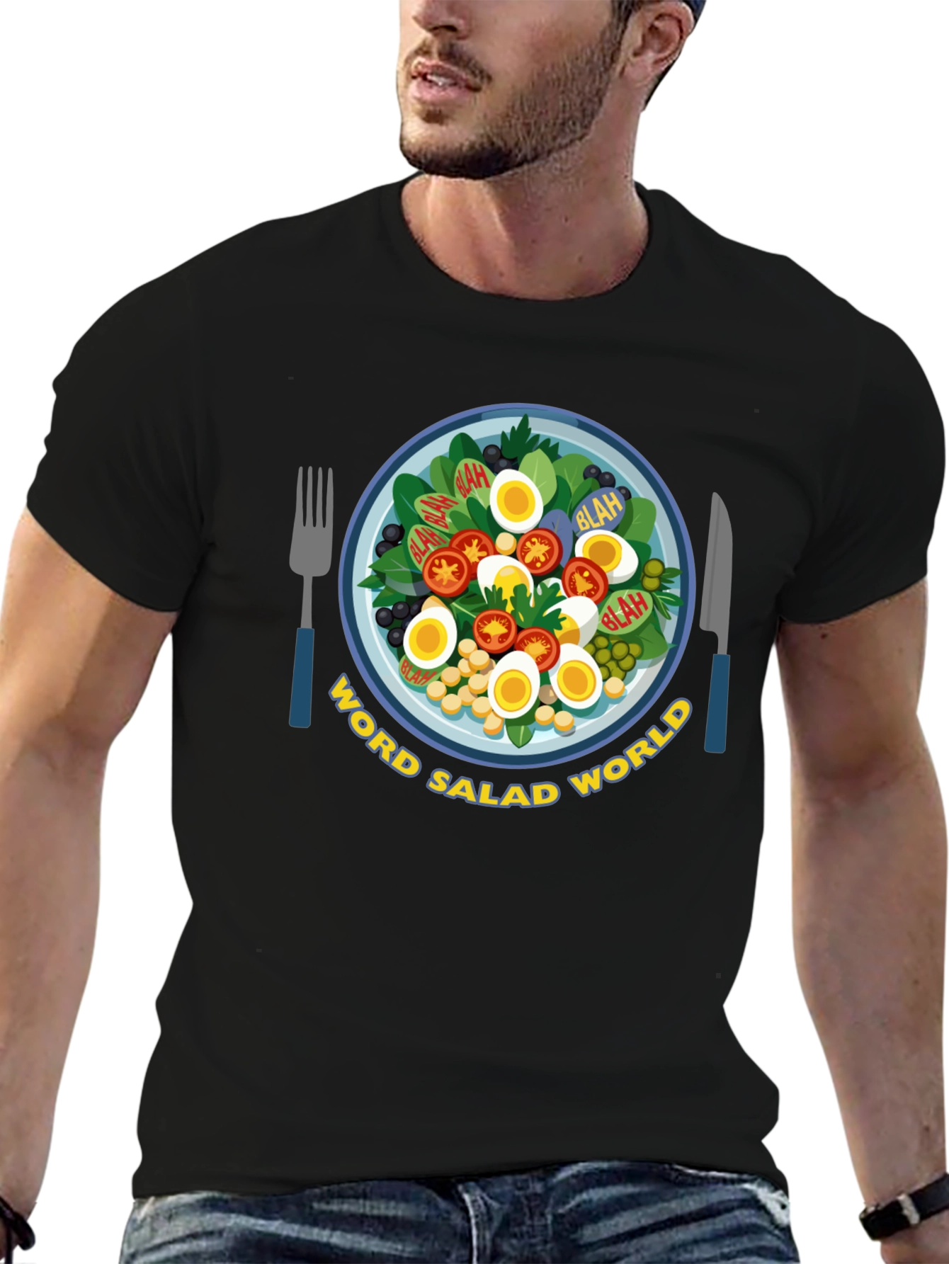 Word Salad World Graphic T-Shirt