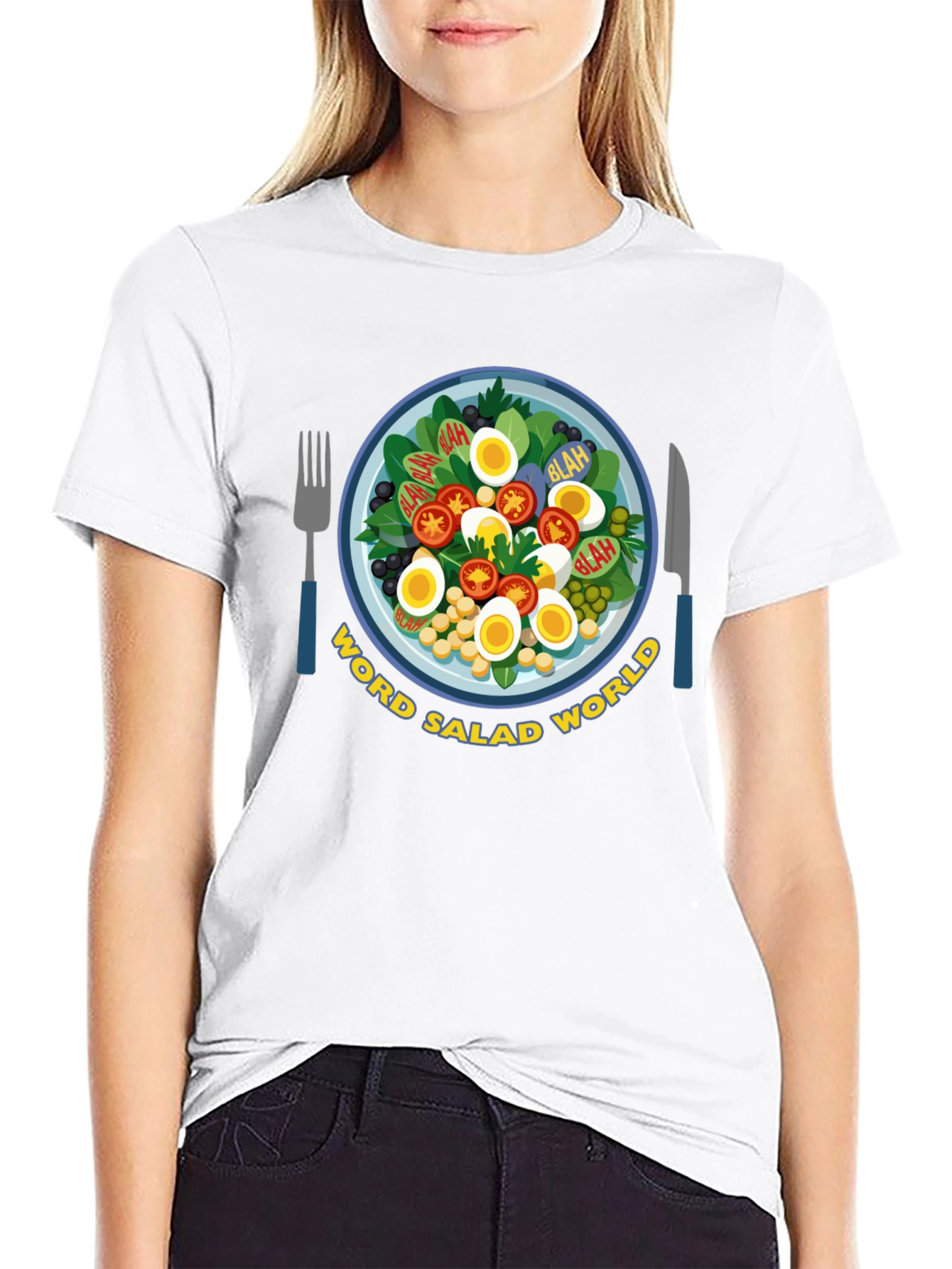Word Salad World Graphic T-Shirt