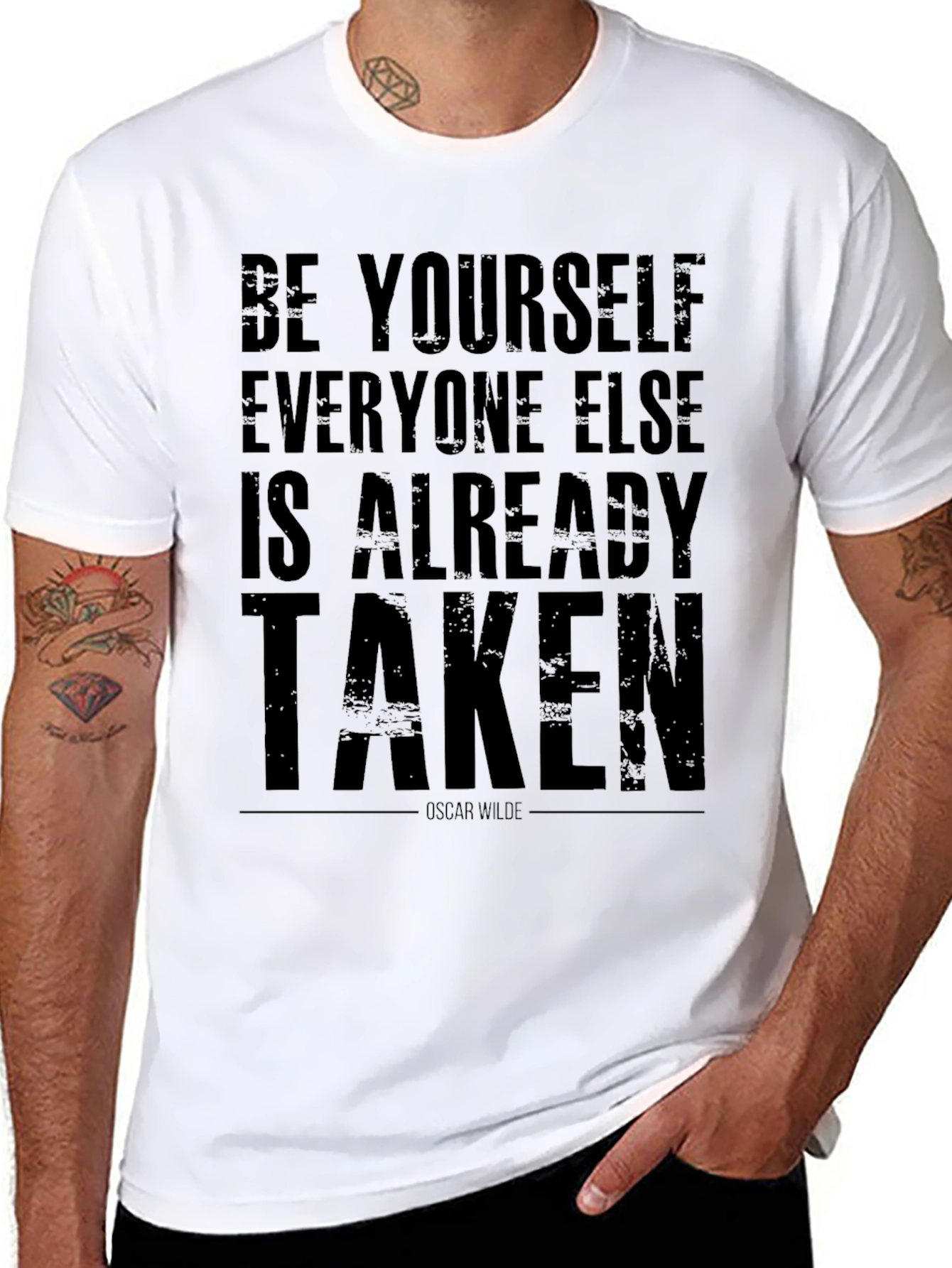 Be Yourself T-Shirt - Oscar Wilde Quote