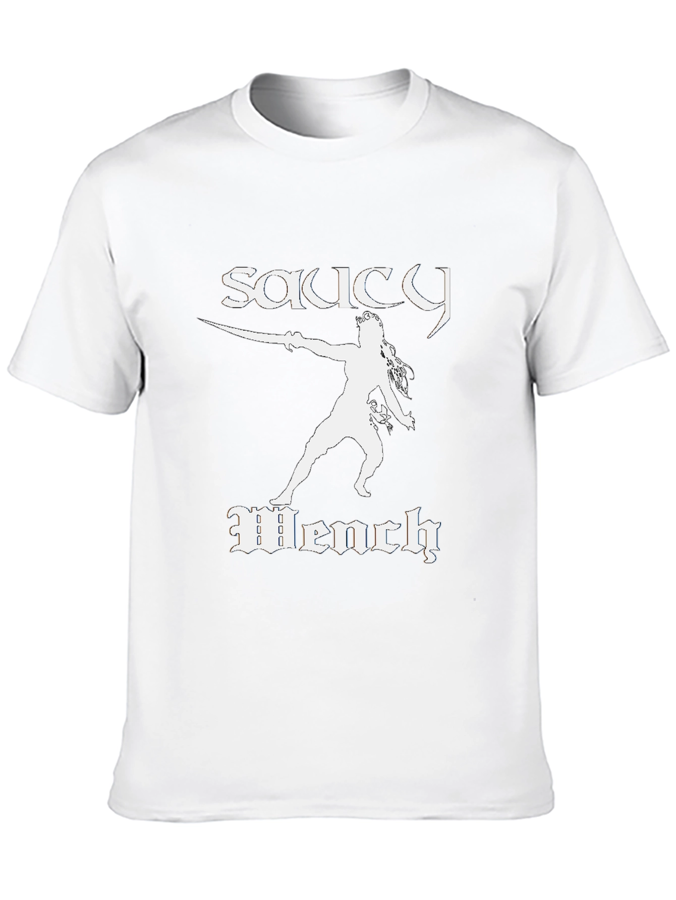 Saucy Wench Graphic Tee - Black Cotton T-Shirt