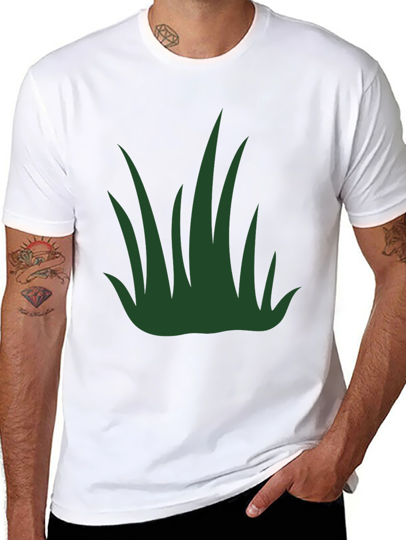 Grass Graphic Tee - Nature Inspired Design