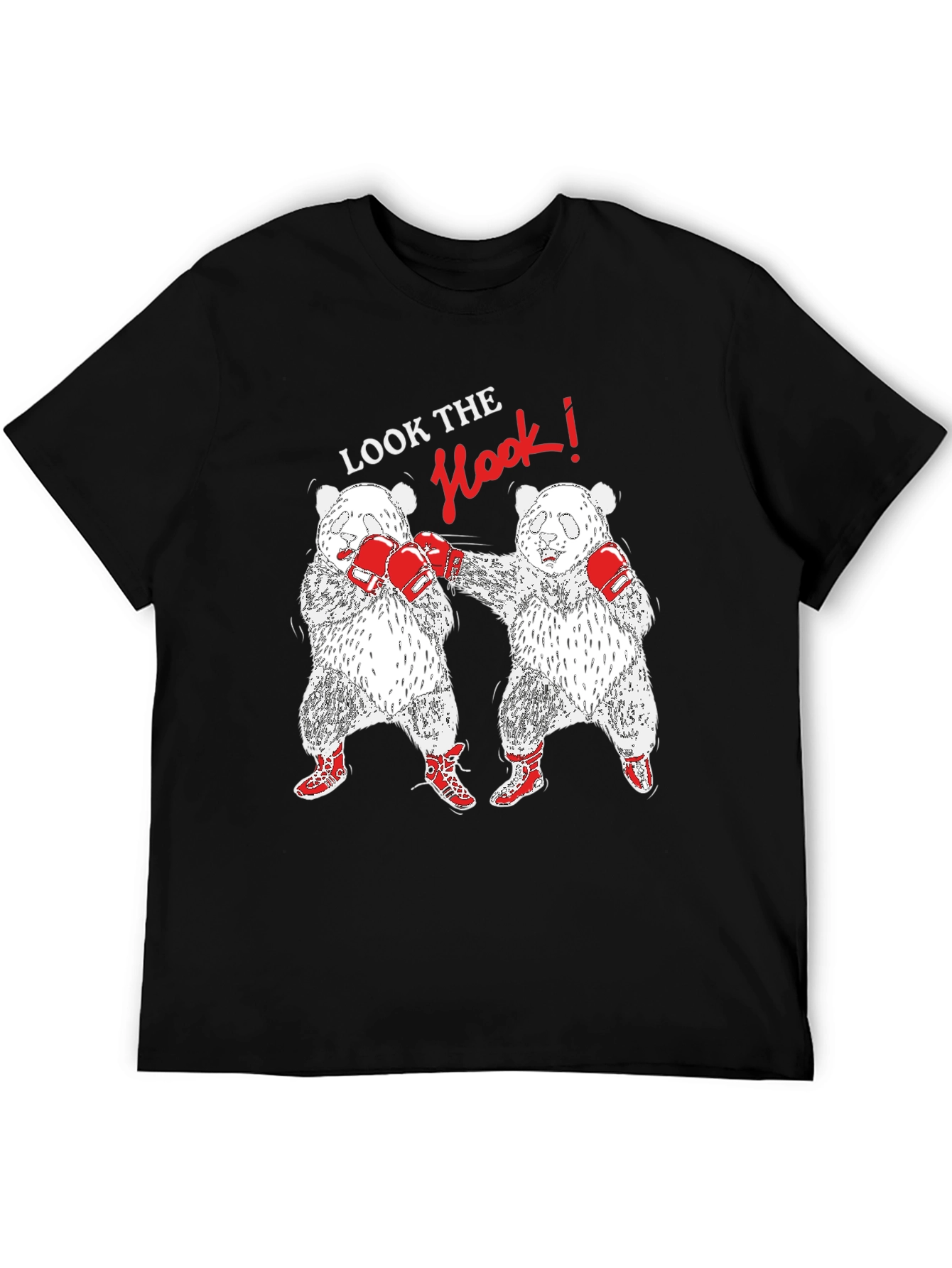 Panda Boxing T-Shirt: Look The Hook!