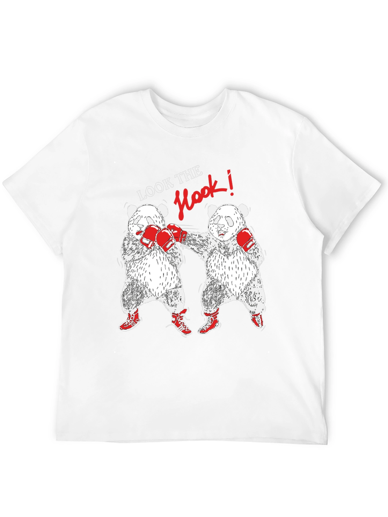 Panda Boxing T-Shirt: Look The Hook!