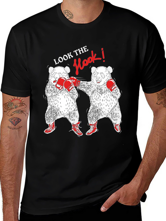 Panda Boxing T-Shirt: Look The Hook!