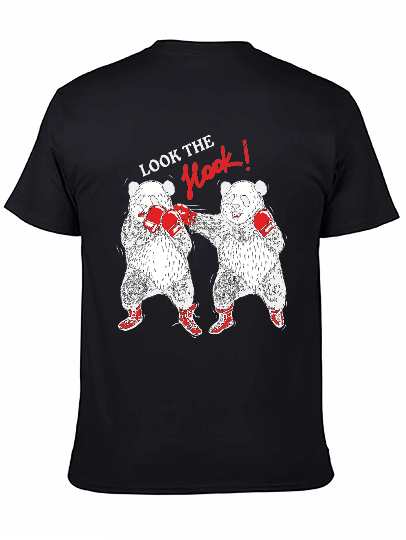 Panda Boxing T-Shirt: Look The Hook!