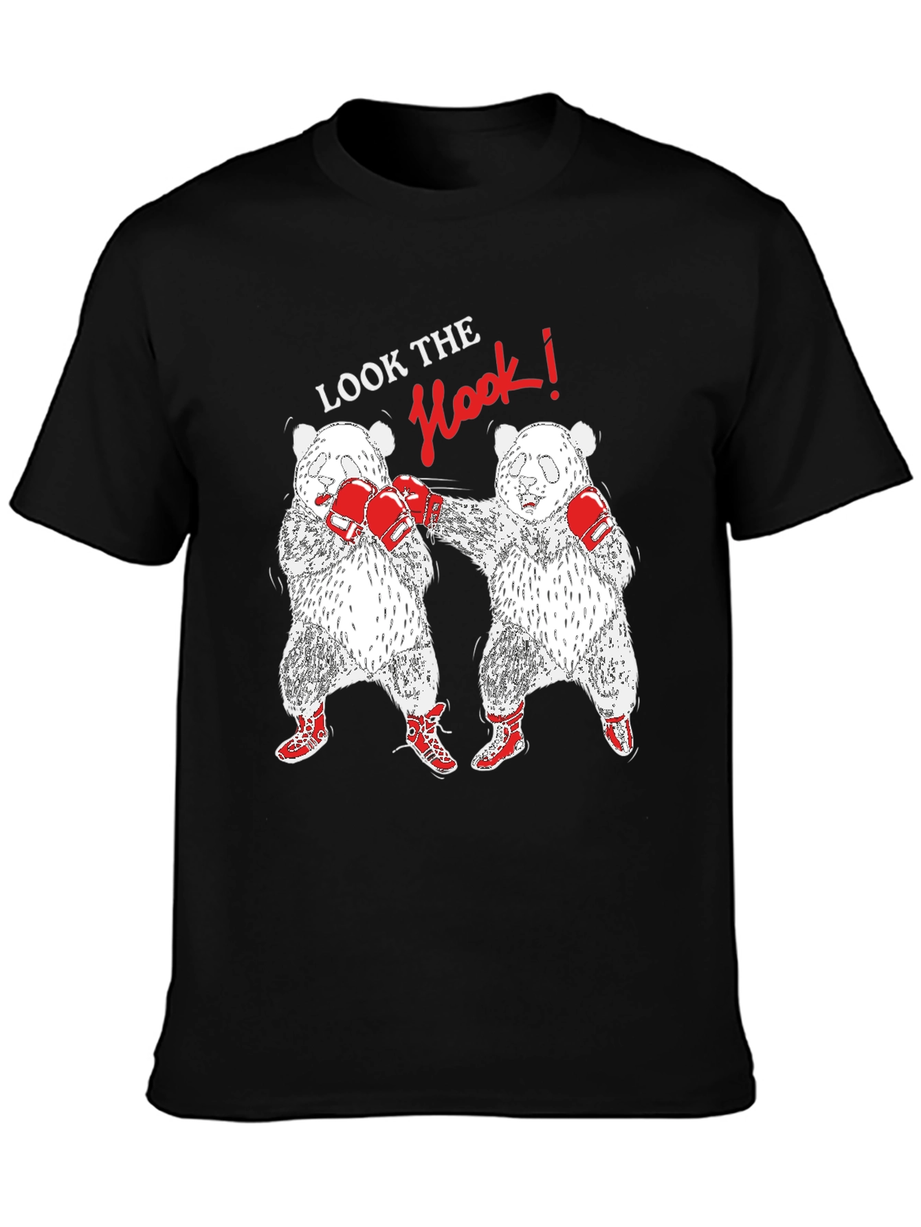 Panda Boxing T-Shirt: Look The Hook!
