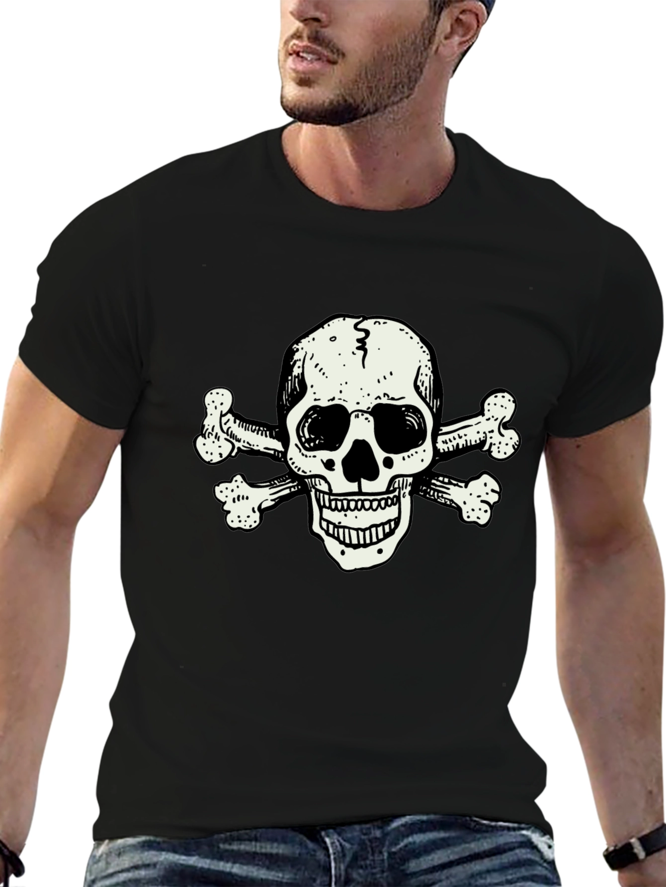 Skull and Crossbones Graphic T-Shirt