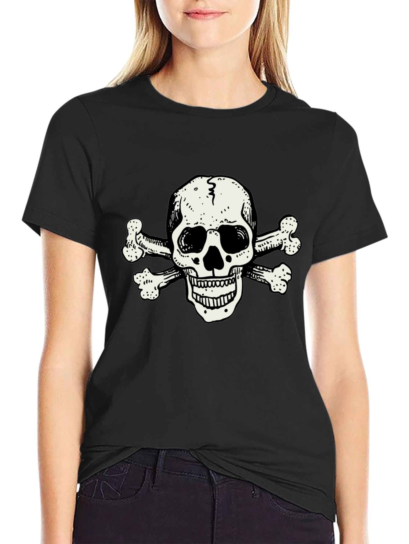 Skull and Crossbones Graphic T-Shirt