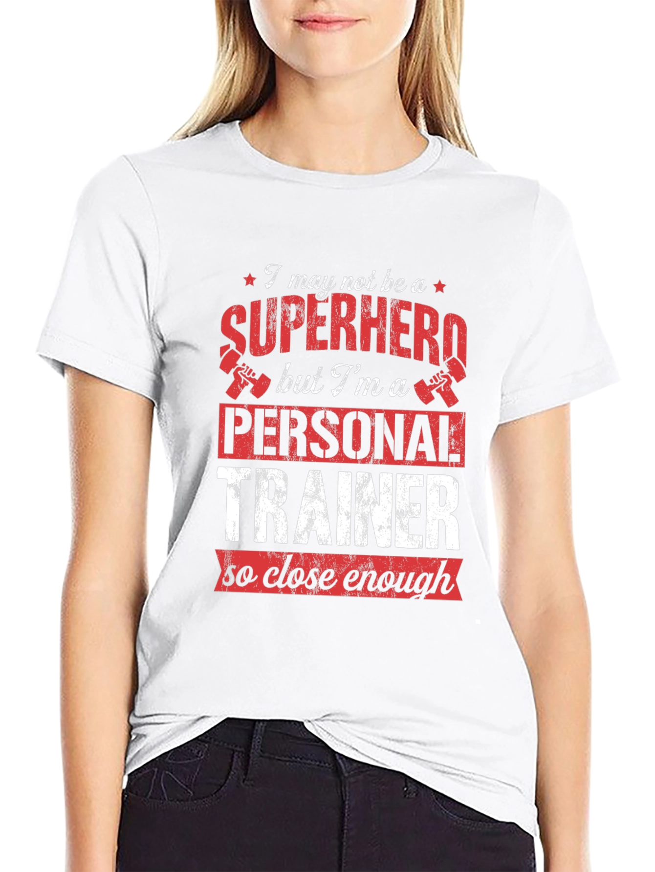 Personal Trainer Superhero Graphic T-Shirt